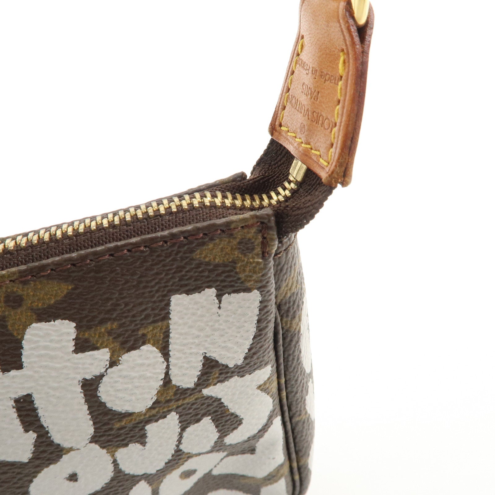 Louis Vuitton Monogram Graffiti Pochette Accessoires Hand Bag M92192 Used