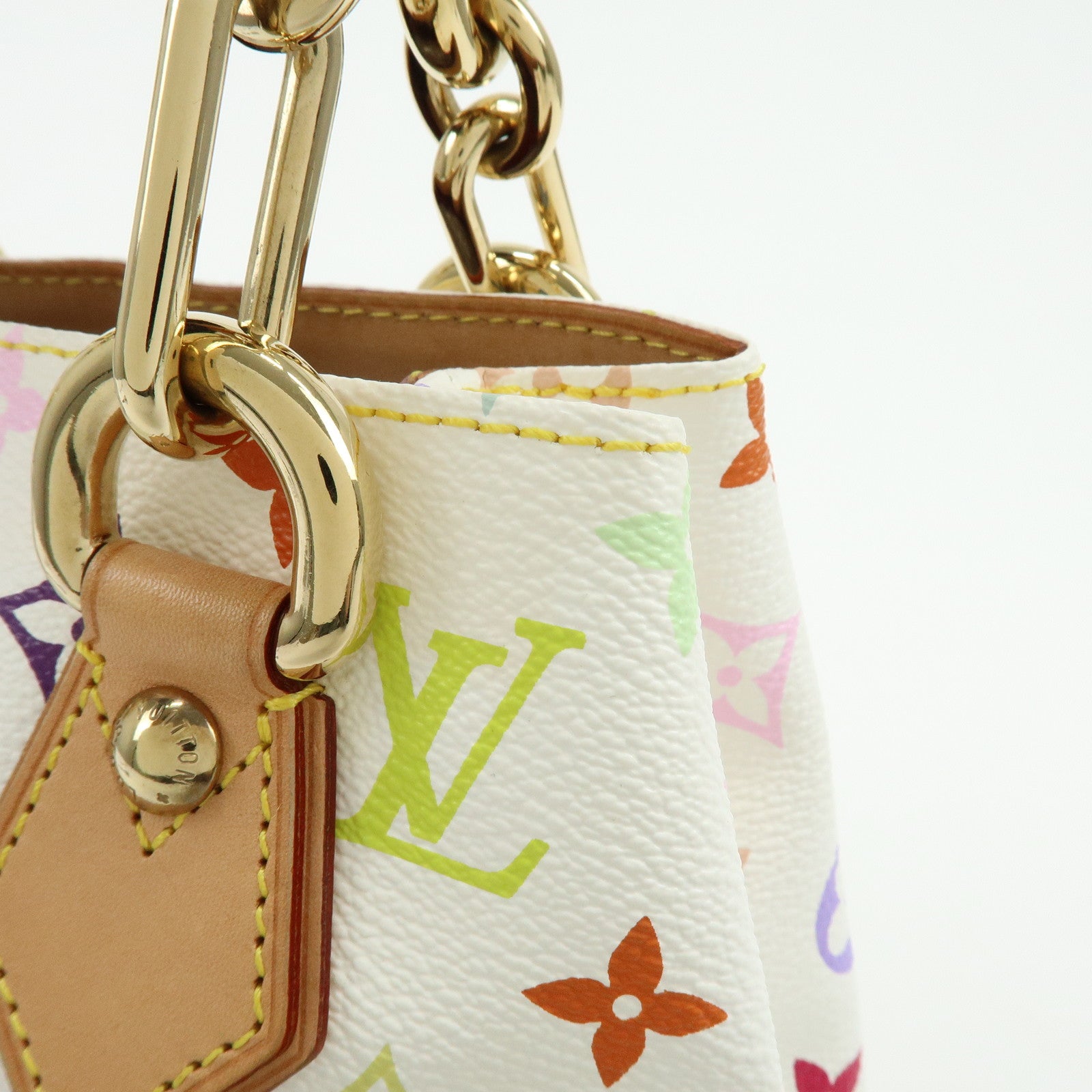 Louis Vuitton Monogram Multicolor Audra Hand Bag Blanc M40047