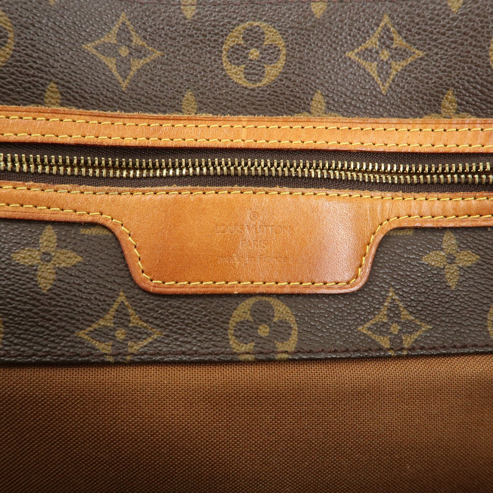 Louis Vuitton Monogram Sac Shopping Shoulder Bag Brown M51108