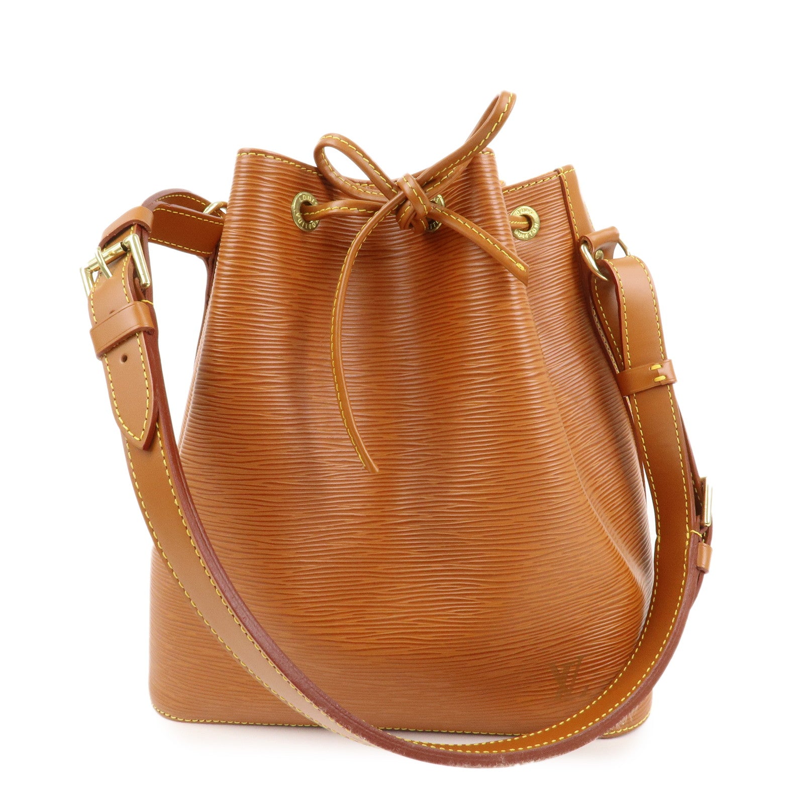 Louis Vuitton Epi Petit Noe Shoulder Bag Zipang Gold M44108