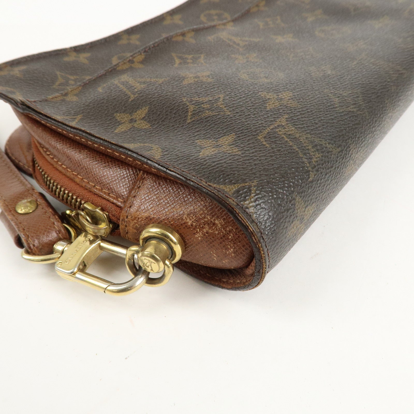 Louis Vuitton Monogram Orsay Clutch Bag Pouch Brown M51790 Used