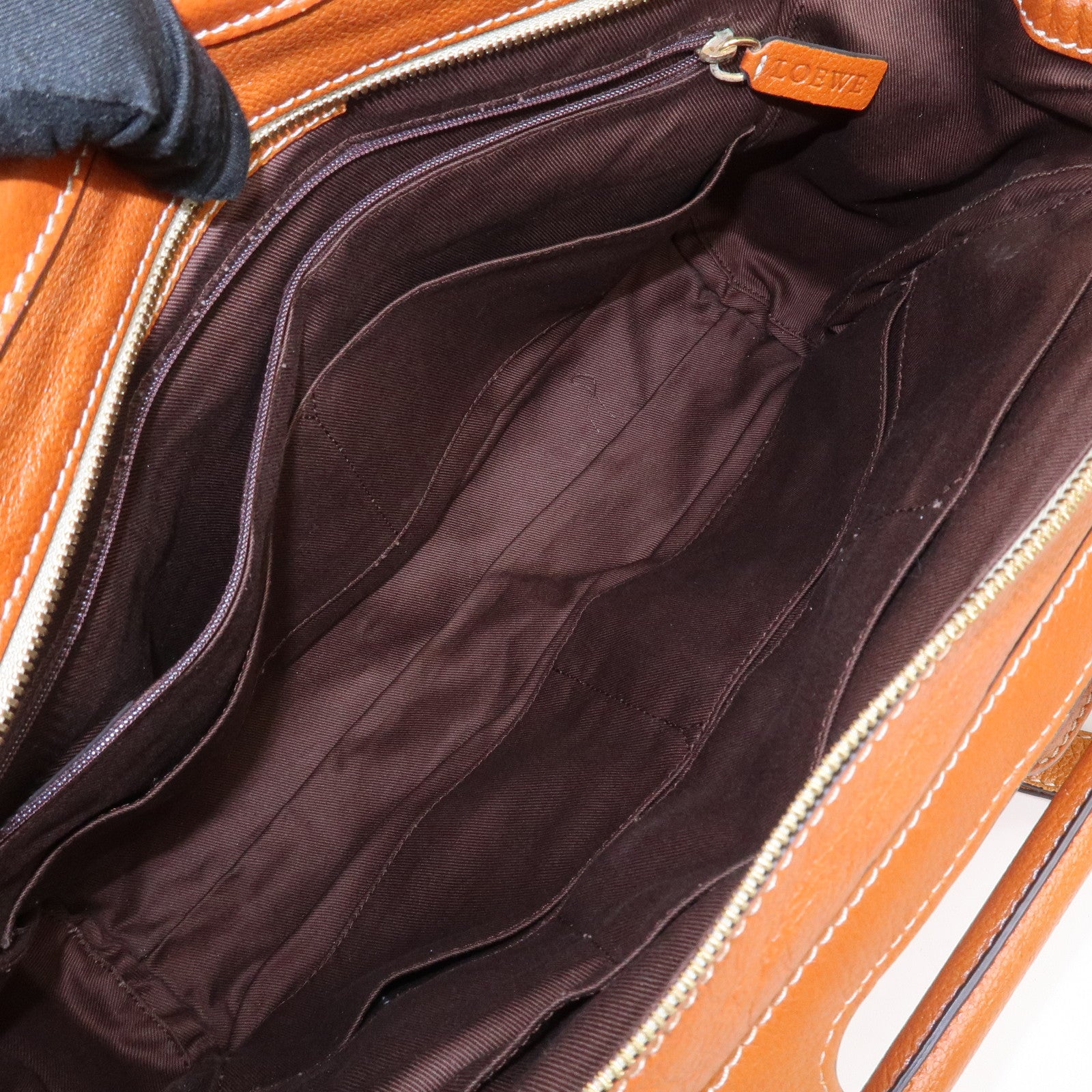 LOEWE Leather Candy 2Way Bag Shoulder Bag Hand Bag Brown