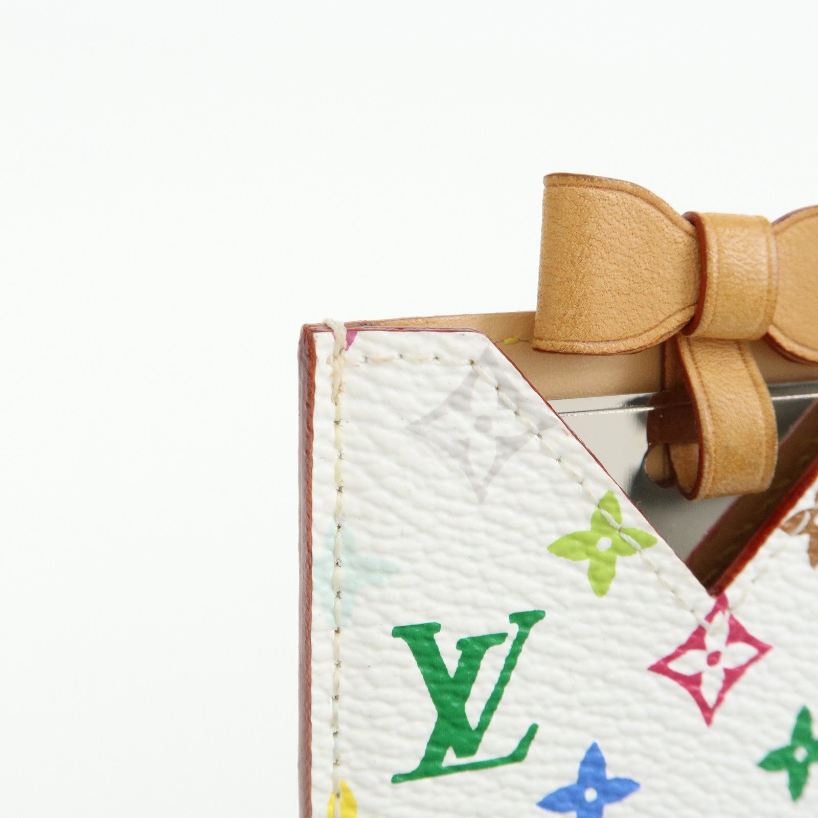Louis Vuitton Monogram Étui Miroir Multicolor Blanc M92651