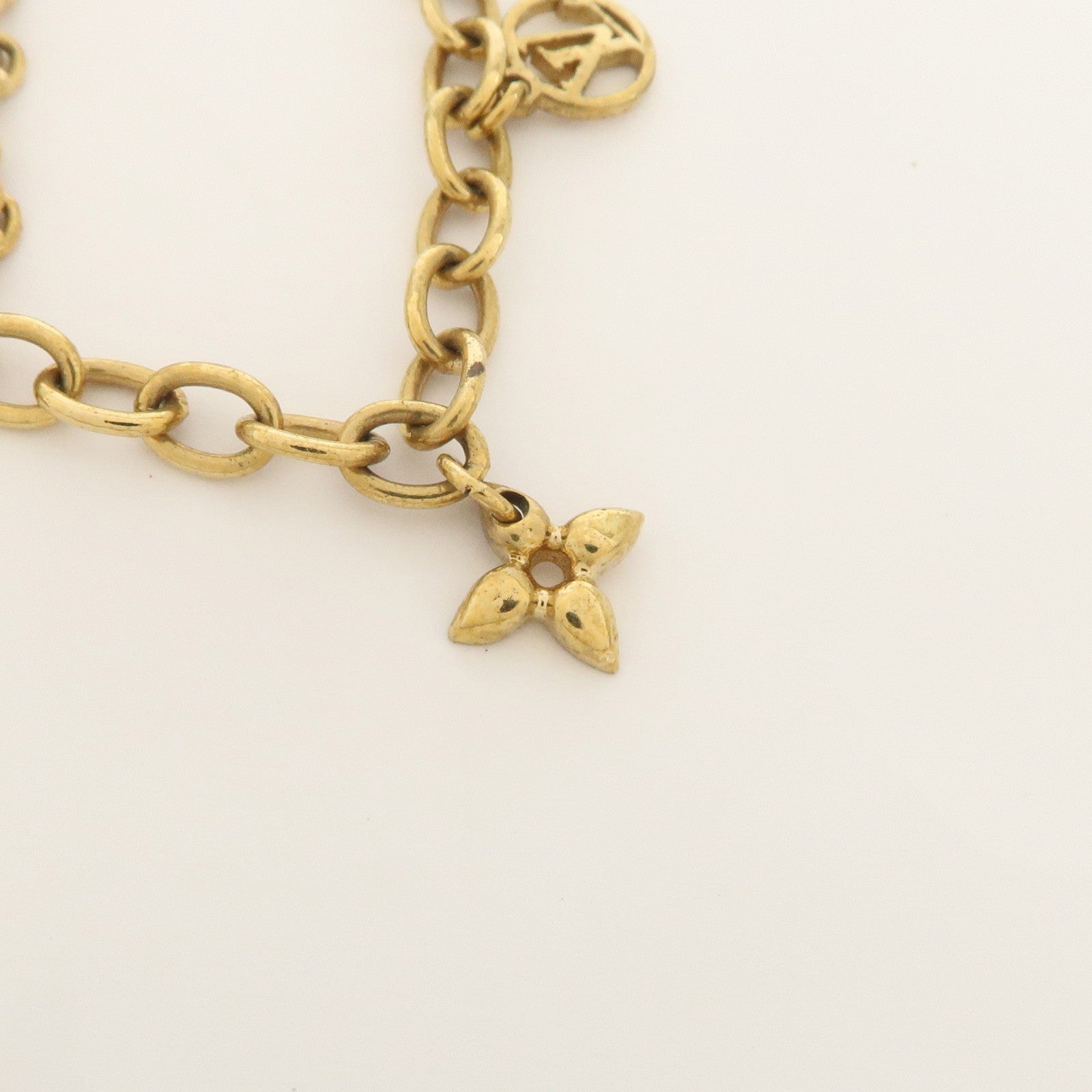 Louis Vuitton Monogram Metal Blooming Bracelet Gold M64858