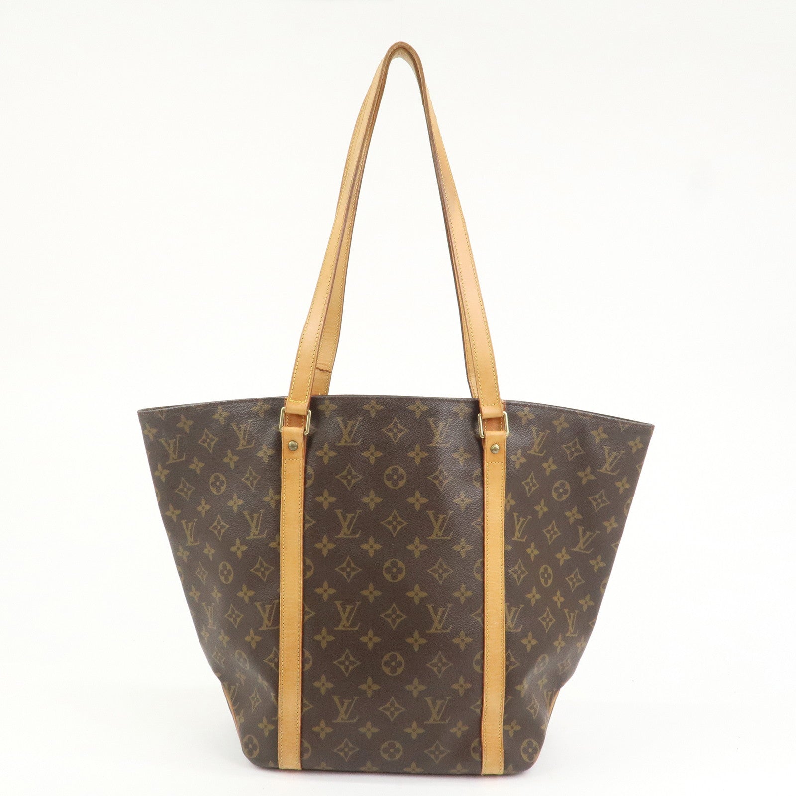 Louis Vuitton Monogram Sac Shopping Shoulder Bag Brown M51108