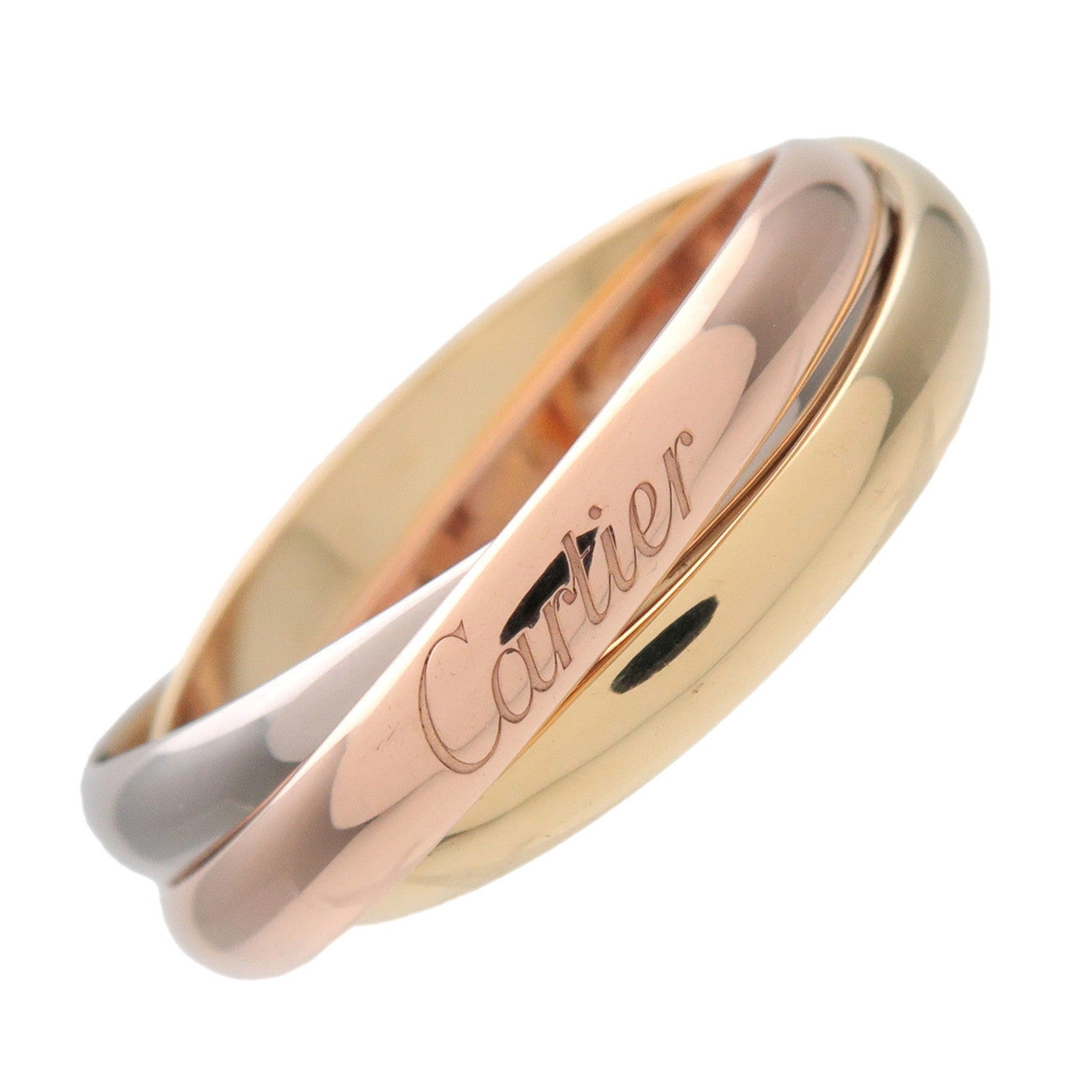 Cartier Trinity Ring SM K18 750YG/WG/PG #53 US6.5 EU53 HK14.5