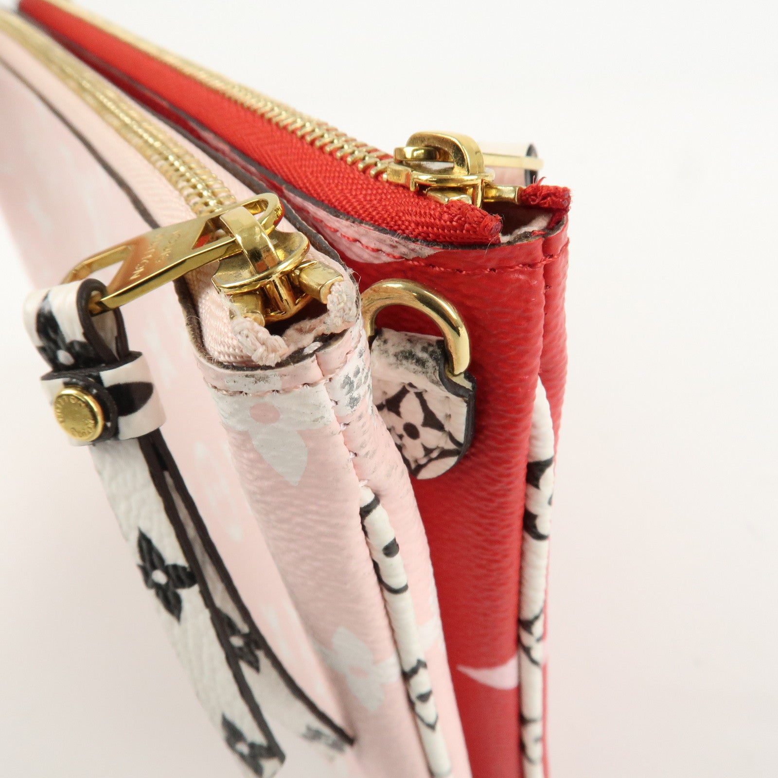 Louis Vuitton Monogram Giant Pochette Double Zip Pouch Rouge M67561 Used