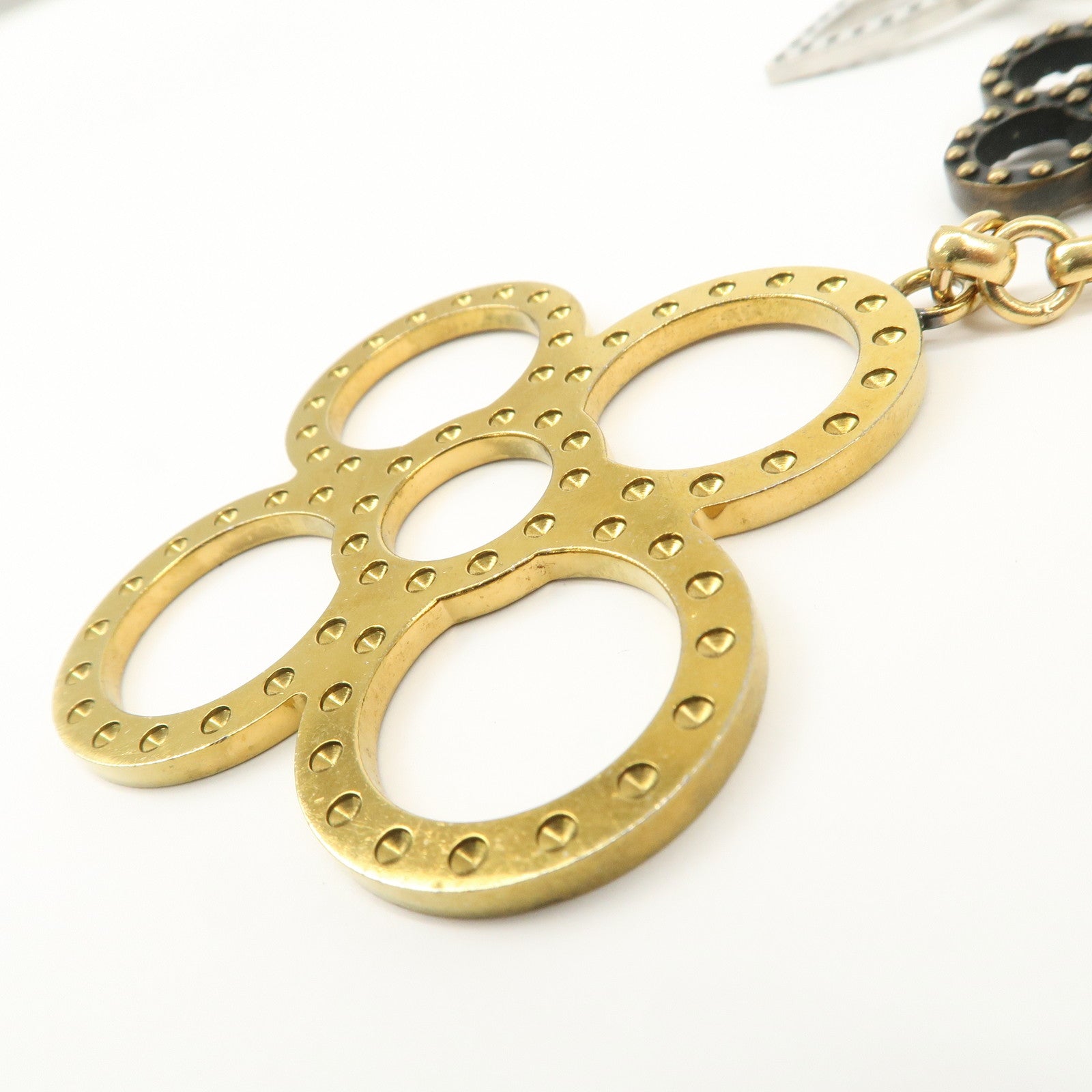 Louis Vuitton Metal Bijoux Sac Tapage Bag Charm Gold Silver M65090 Used