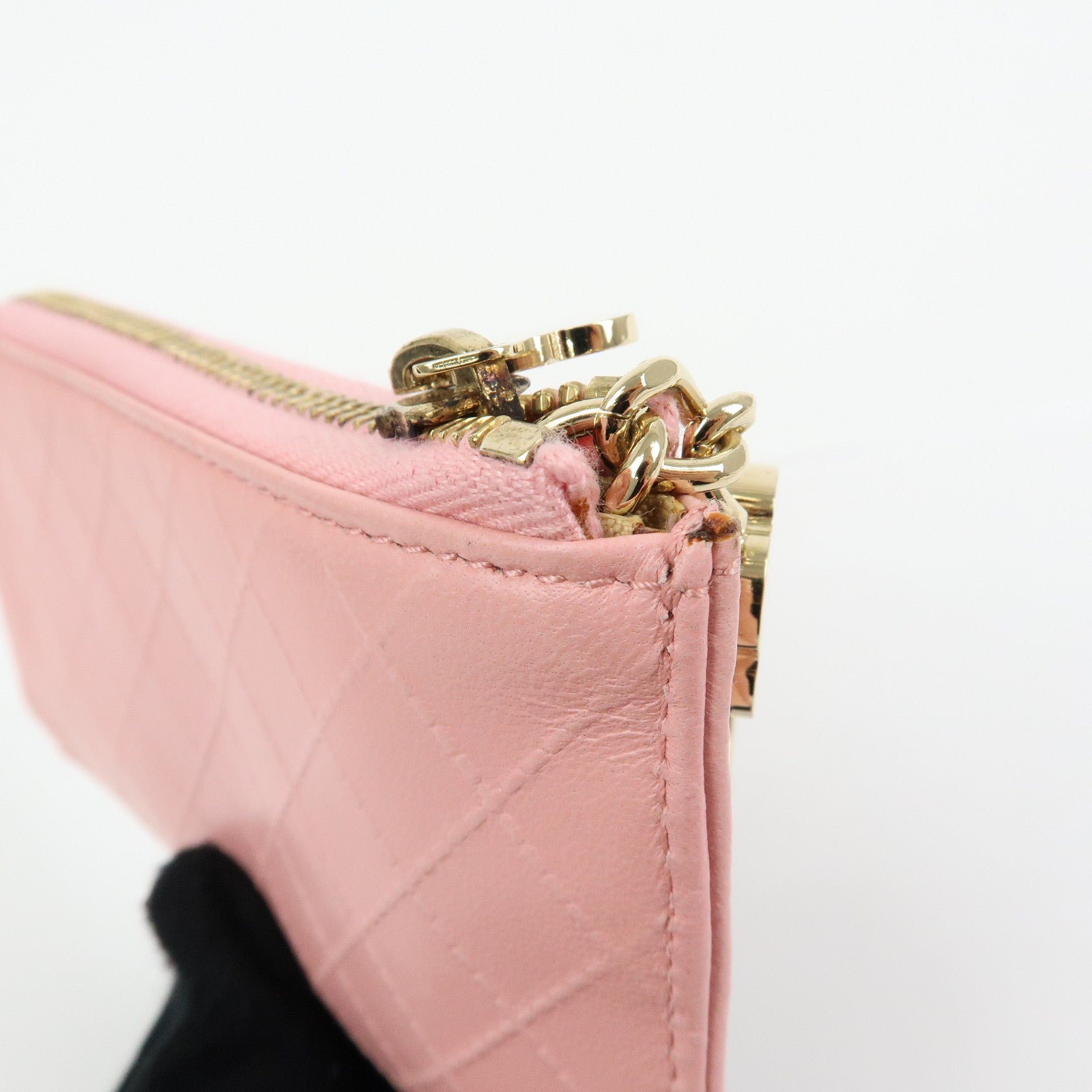 CHANEL Camellia Leather Key Case Coin Case Ginza Exclusive Pink