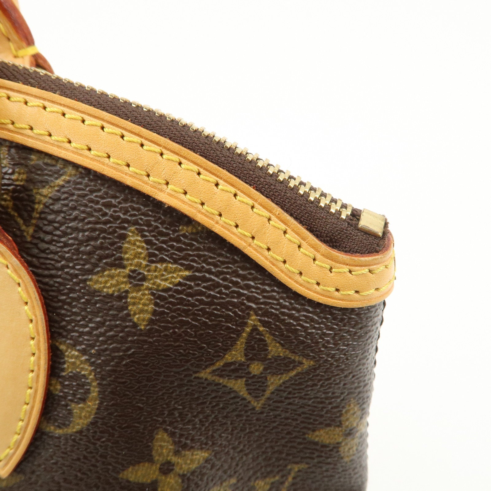 Louis Vuitton Monogram Lock It Hand Bag Old Style Brown M40102 Used