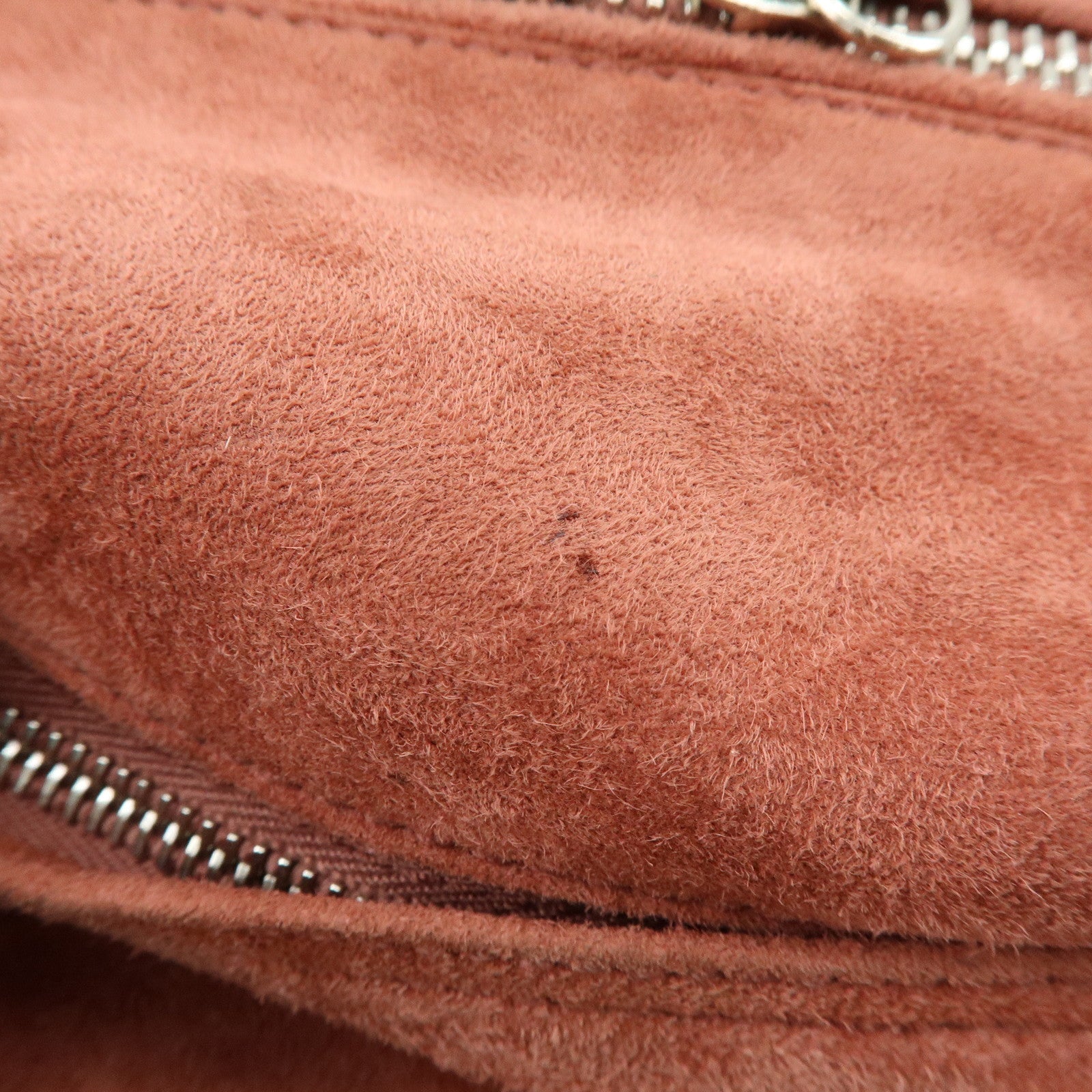 PRADA Suede Boston Bag Hand Bag Pink BR2630