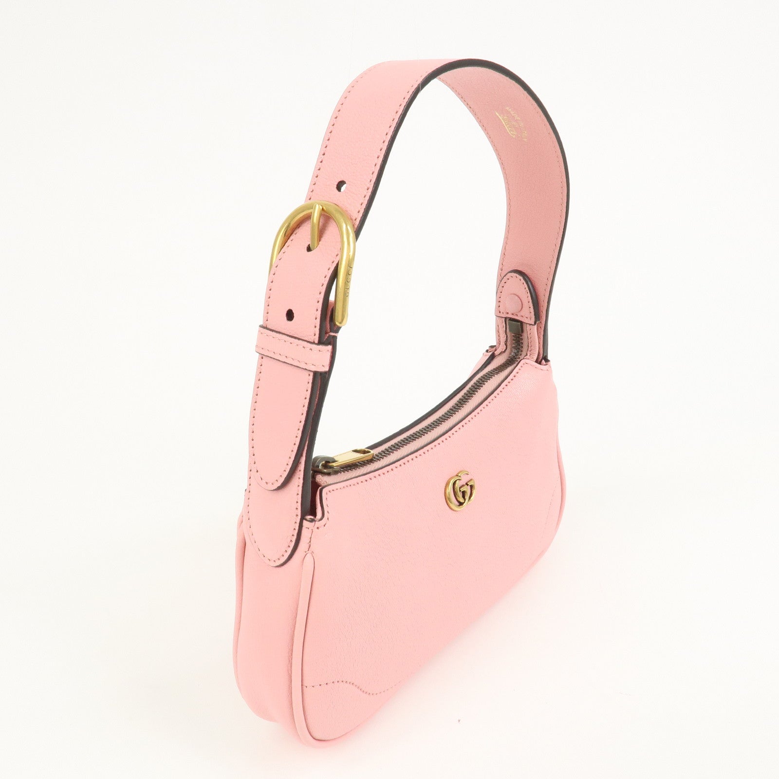 GUCCI GG Marmont Aphrodite Leather Small Hand Bag Pink 739076