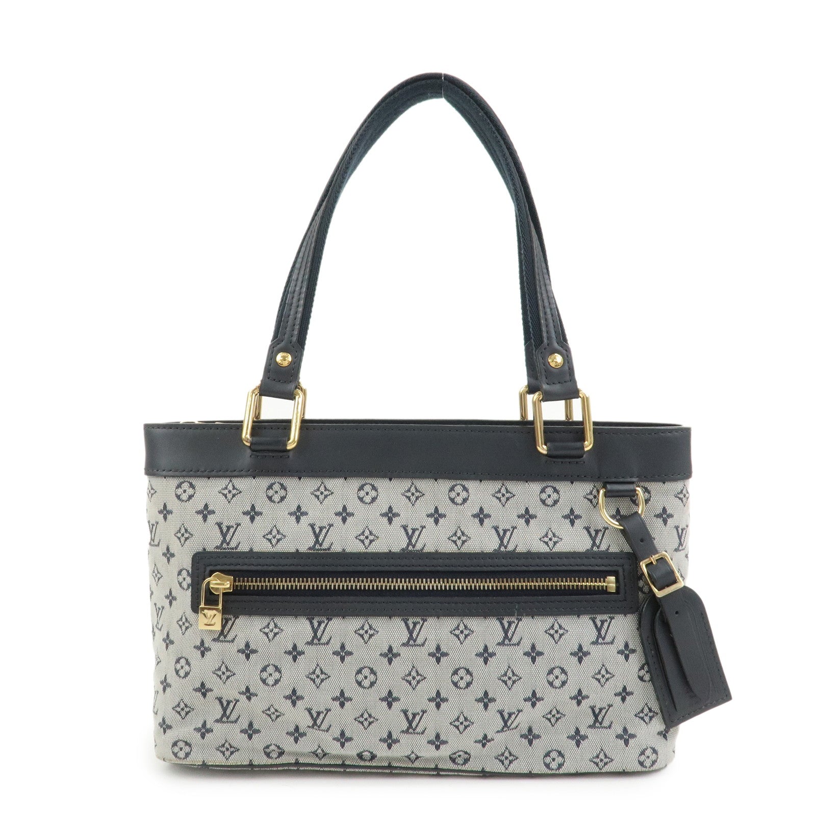 Louis Vuitton Monogram Mini Lin Lucille PM Hand Bag Blue M92676