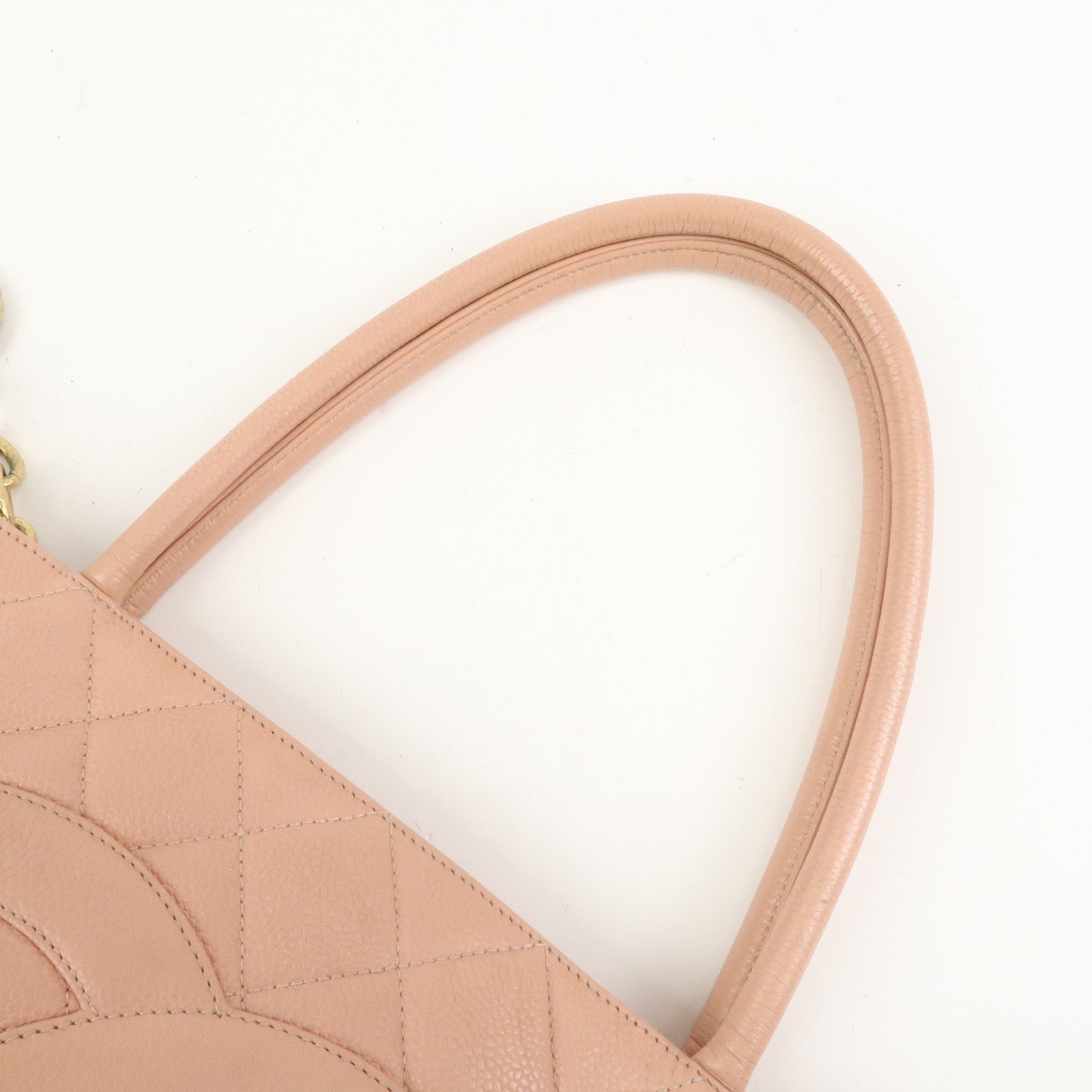 CHANEL Matelasse COCO Mark Medallion Tote Bag Hand Bag Pink A01804