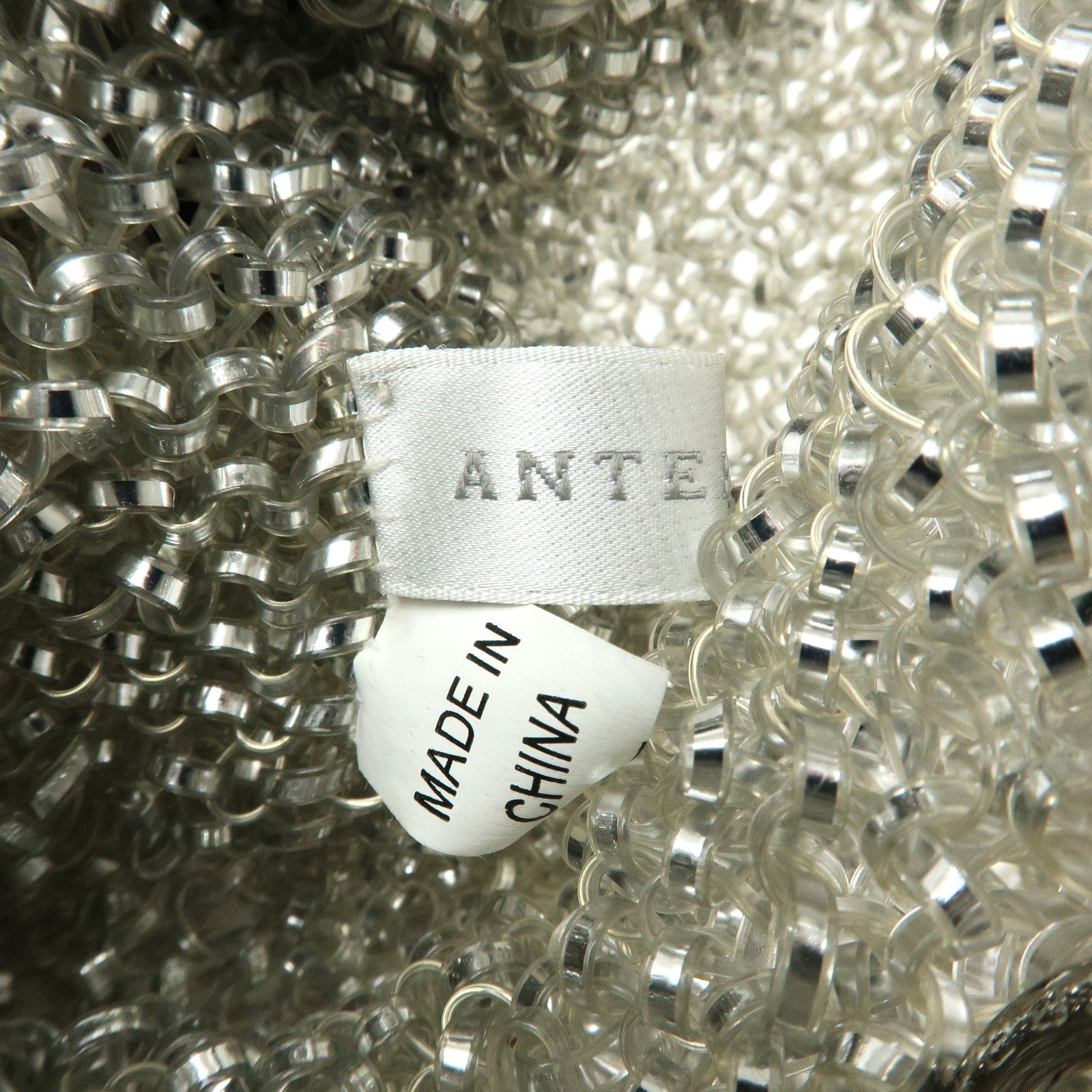 ANTEPRIMA PVC Wire Bag Hand Bag Shoulder Bag Mini Bag Charm Silver