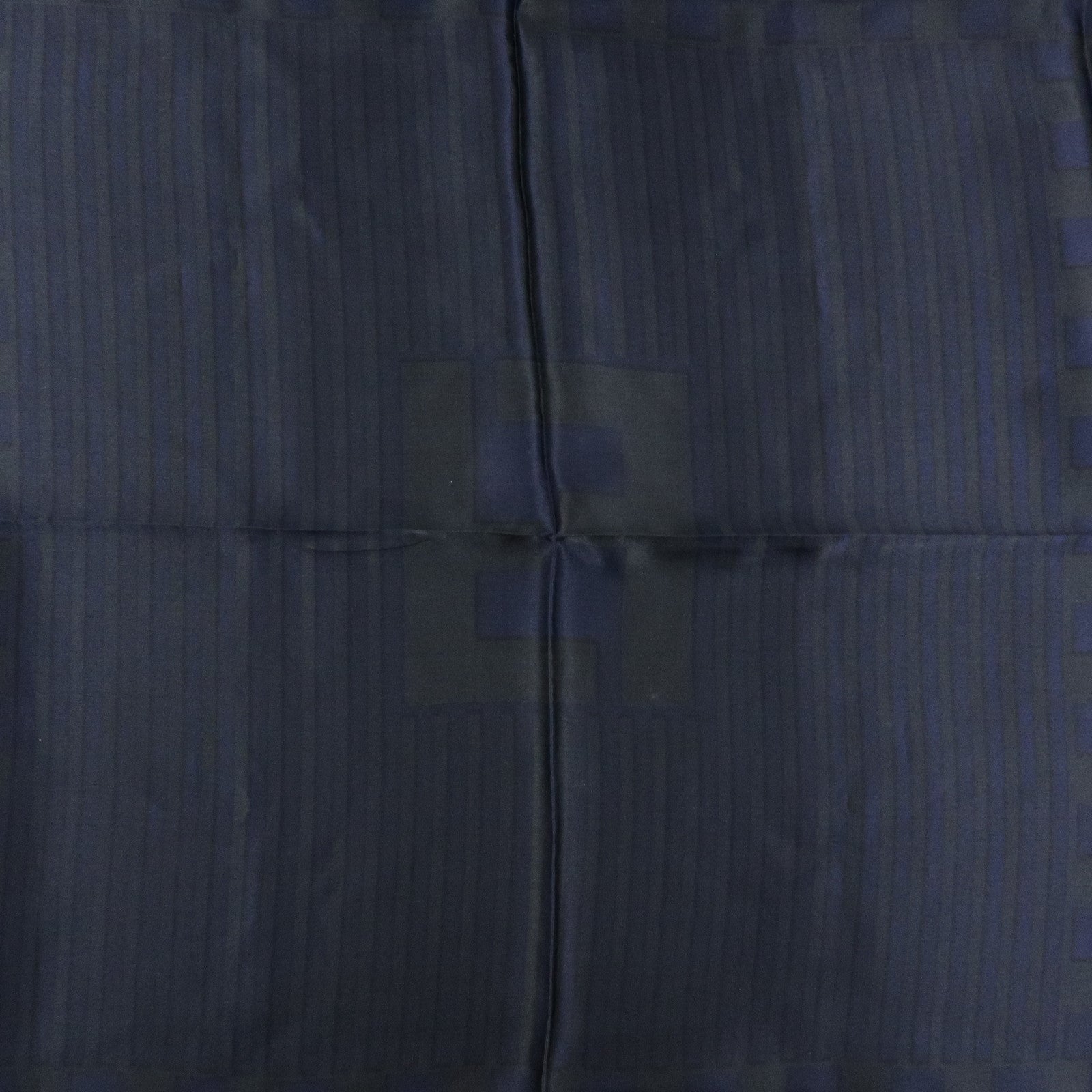FENDI Zucca Silk 100% Scarf Navy Black