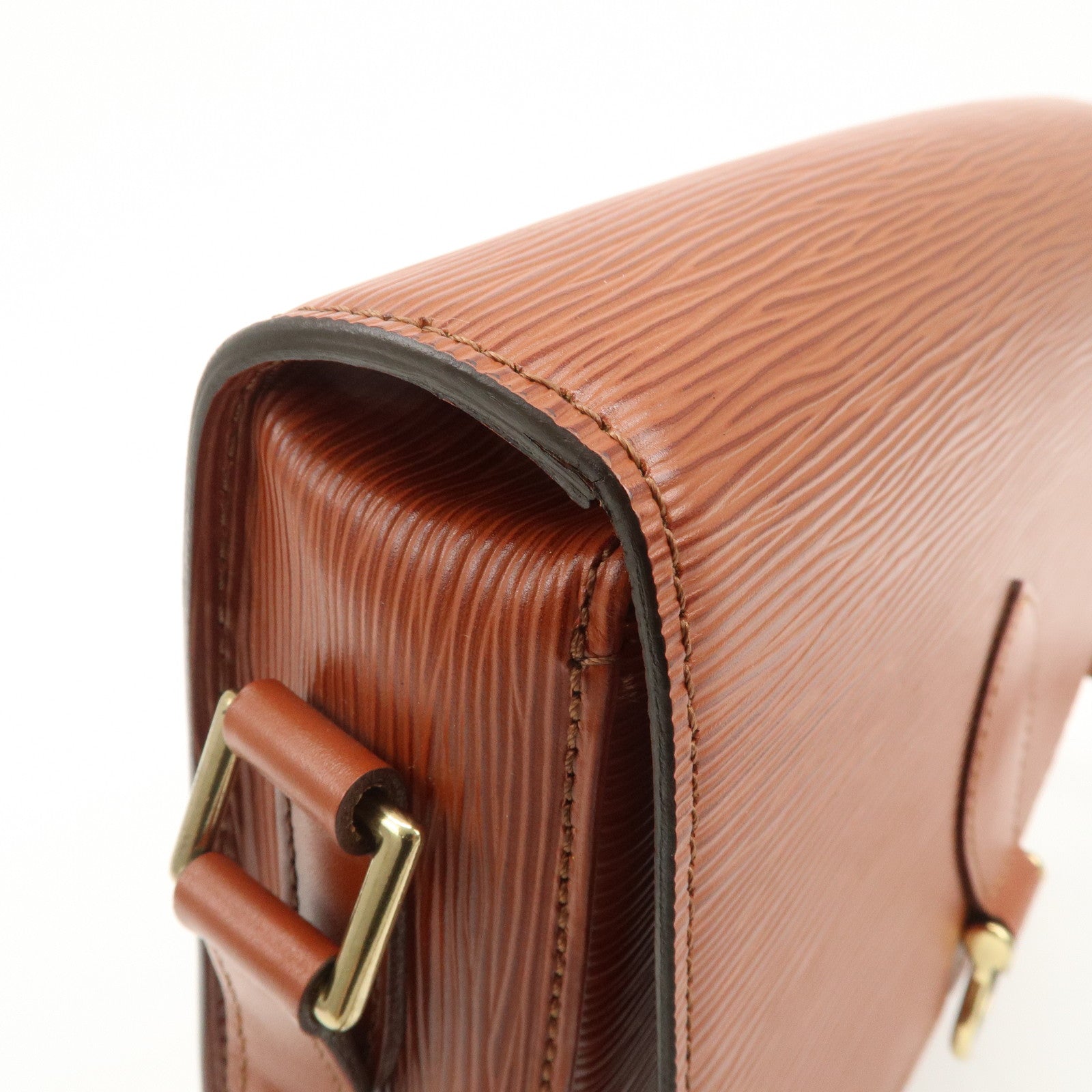 Louis Vuitton Epi Saint Cloud Shoulder Bag Kenya Brown M52193