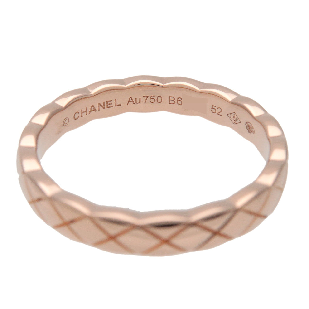 CHANEL COCO Crush Mini Ring Small K18 750PG Rose Gold # US6 J11785