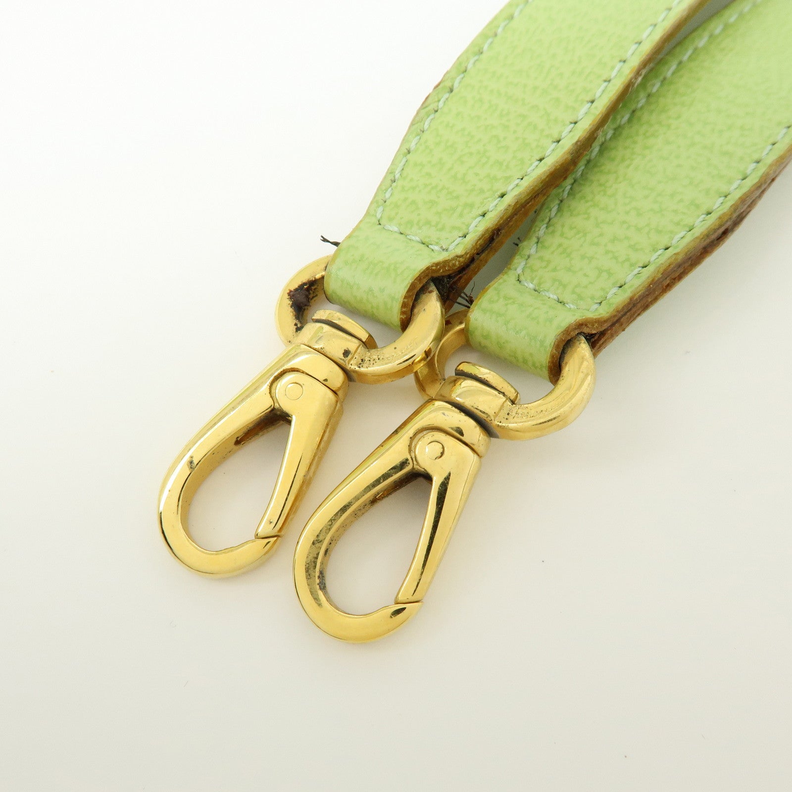Ferragamo Gancini Leather 2Way Bag Hand Shoulder Bag Light Green