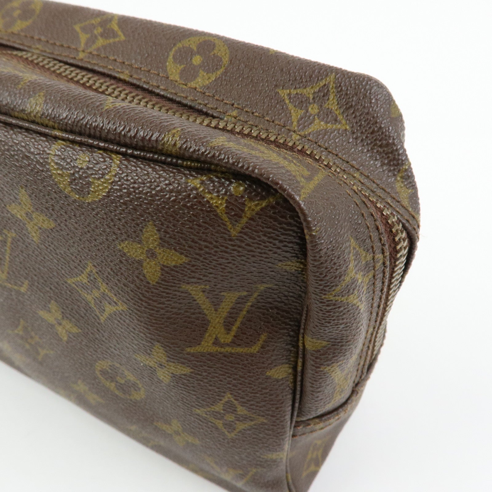 Louis Vuitton Monogram Trousse Toilette 28 Pouch Brown M47522