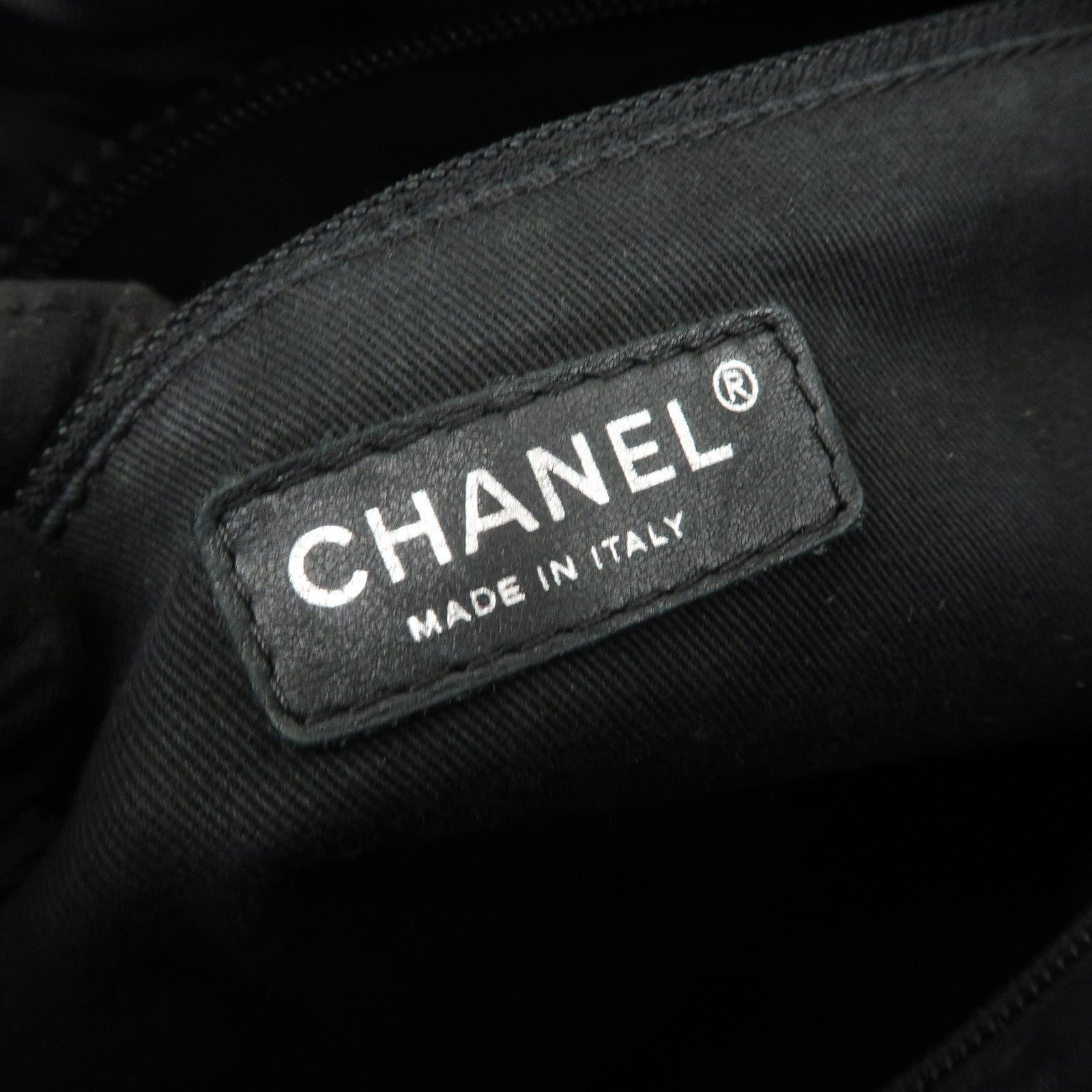 CHANEL Paris New York Nylon Leather Tote Bag Shoulder Bag A33100