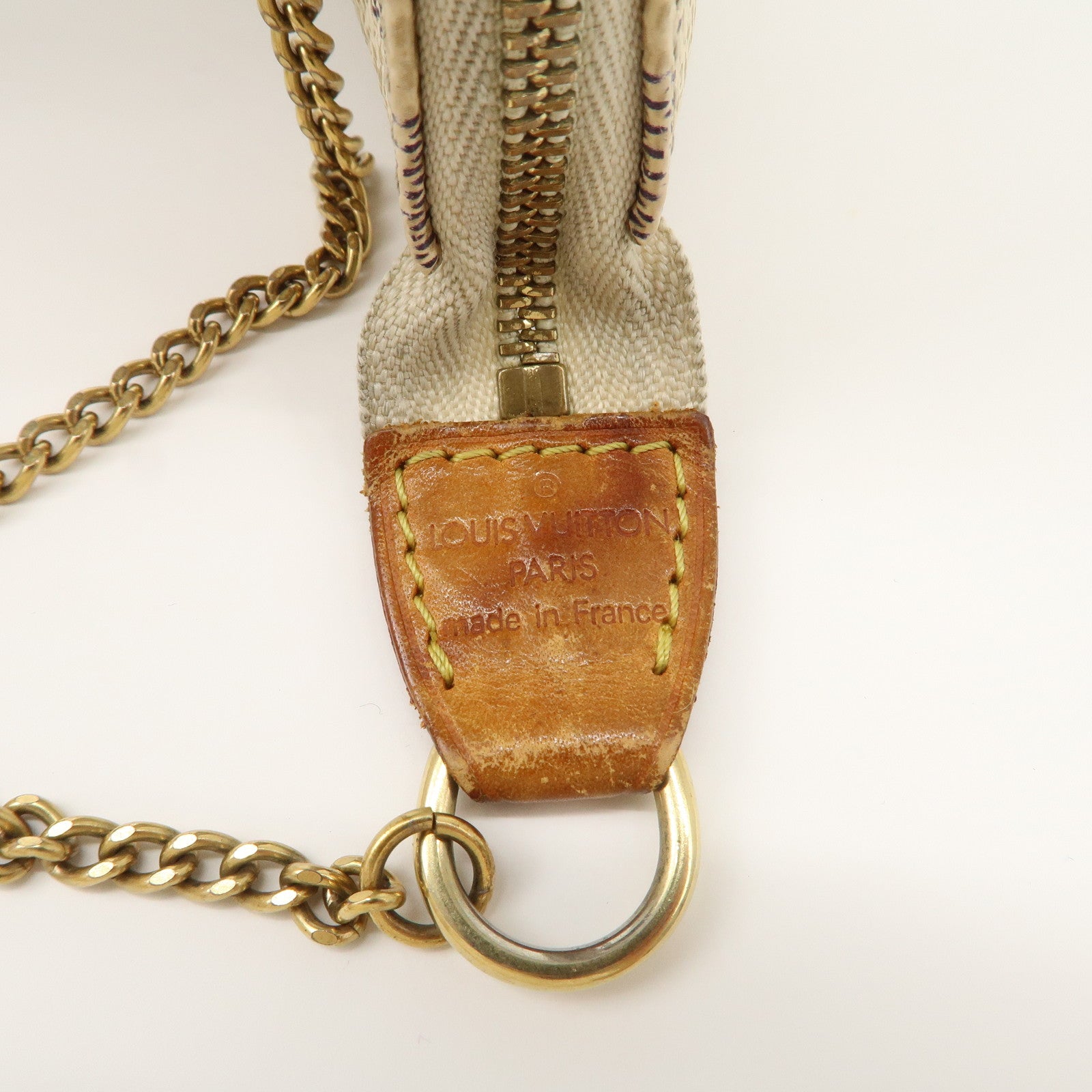 Louis Vuitton Damier Azur Mini Pochette Accessoires Pouch N58010 Used