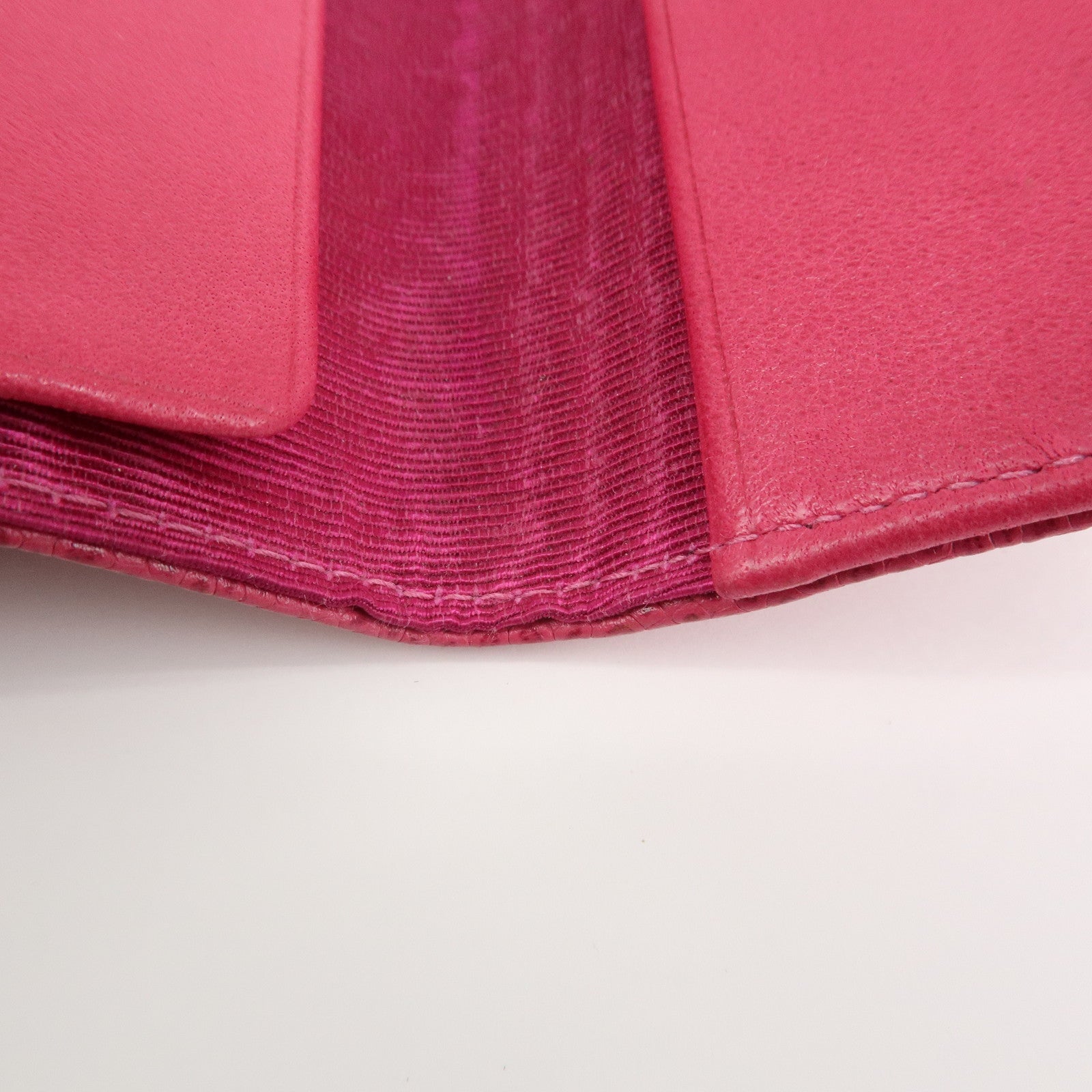 CHANEL COCO Mark Caviarskin 6 Rings Key Case Key Holder Pink A01439