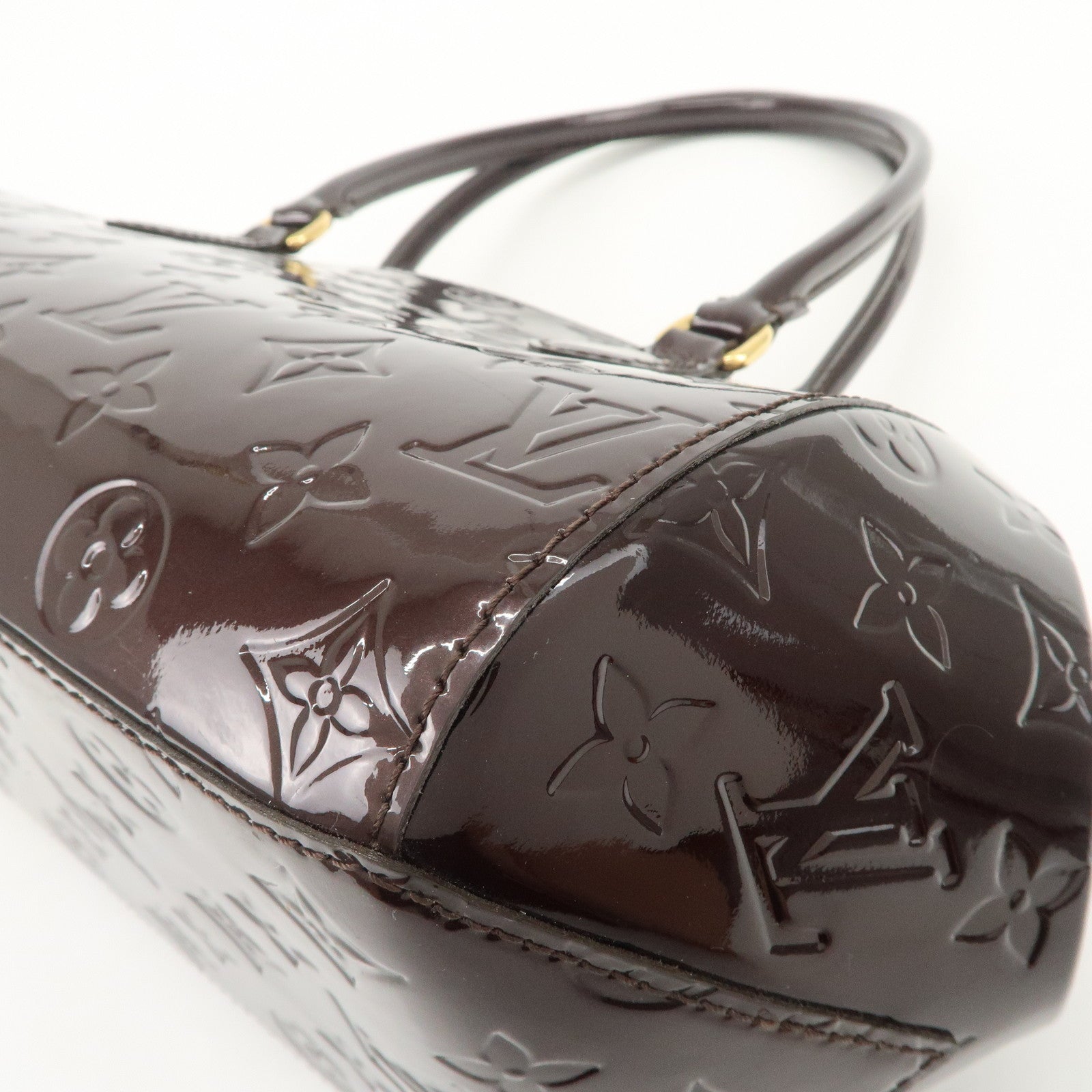 Louis Vuitton Monogram Vernis Leather Sherwood PM Hand Bag M91493
