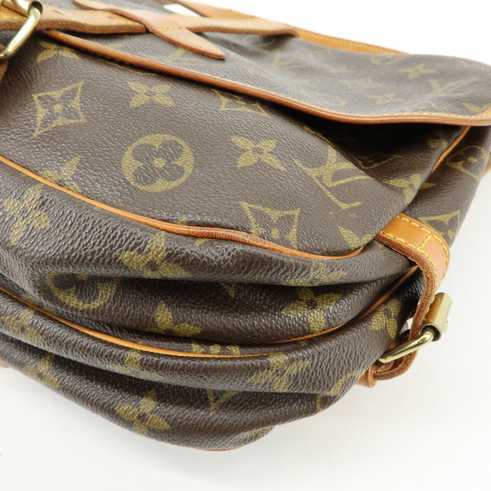 Louis Vuitton Monogram Saumur 30 Canvas Shoulder Bag Brown M42256