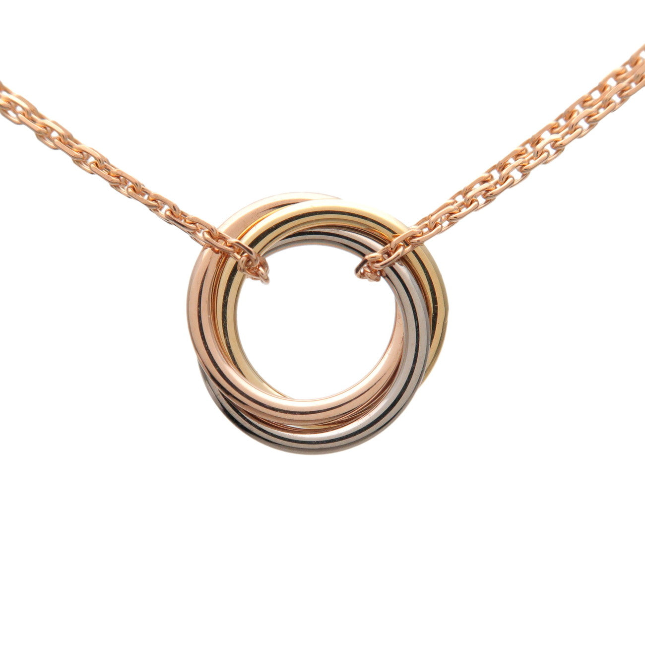 Cartier Sweet Trinity Necklace K18 750 Yellow/White/Rose Gold