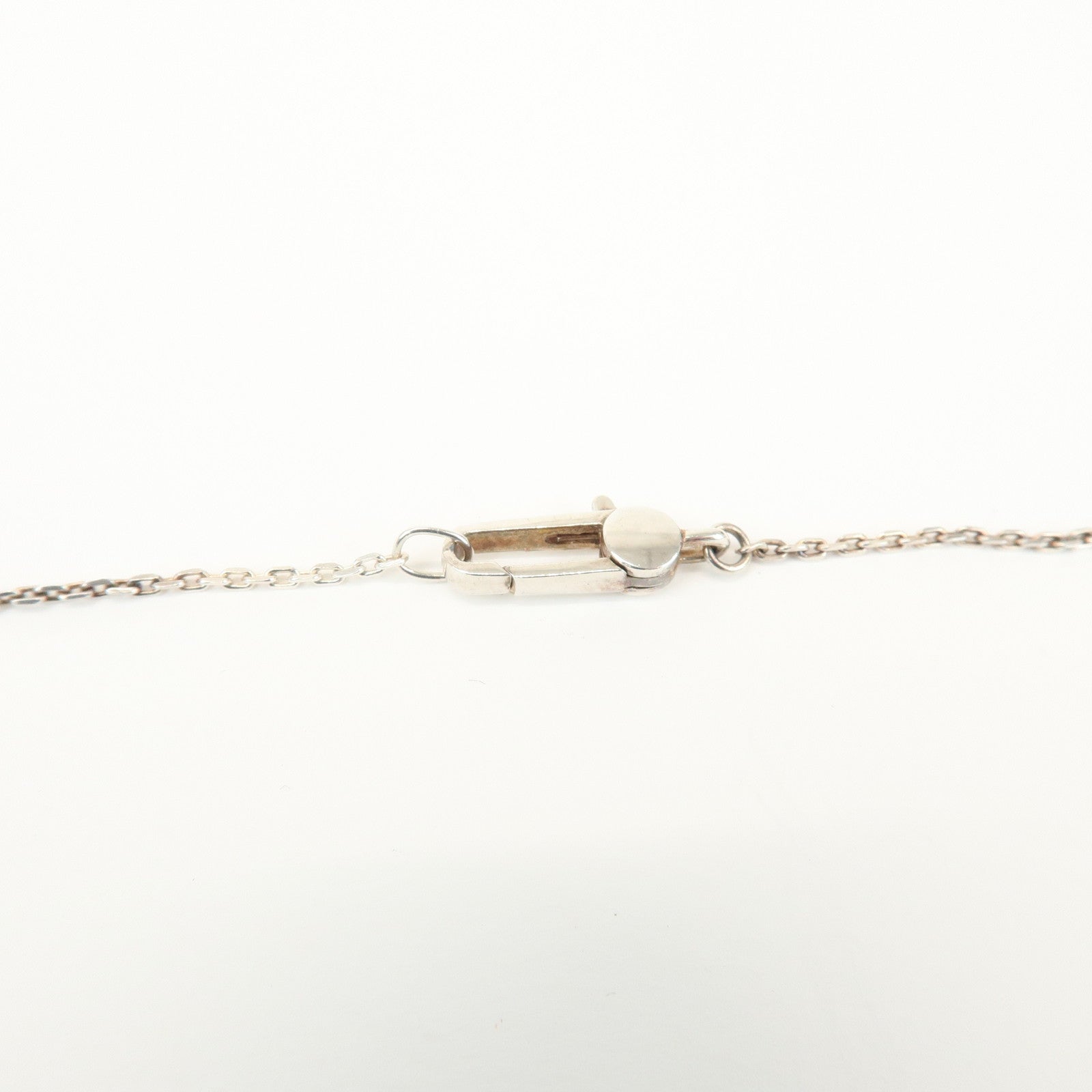 GUCCI Logo Heart Pendant Necklace SV925 Silver 223512