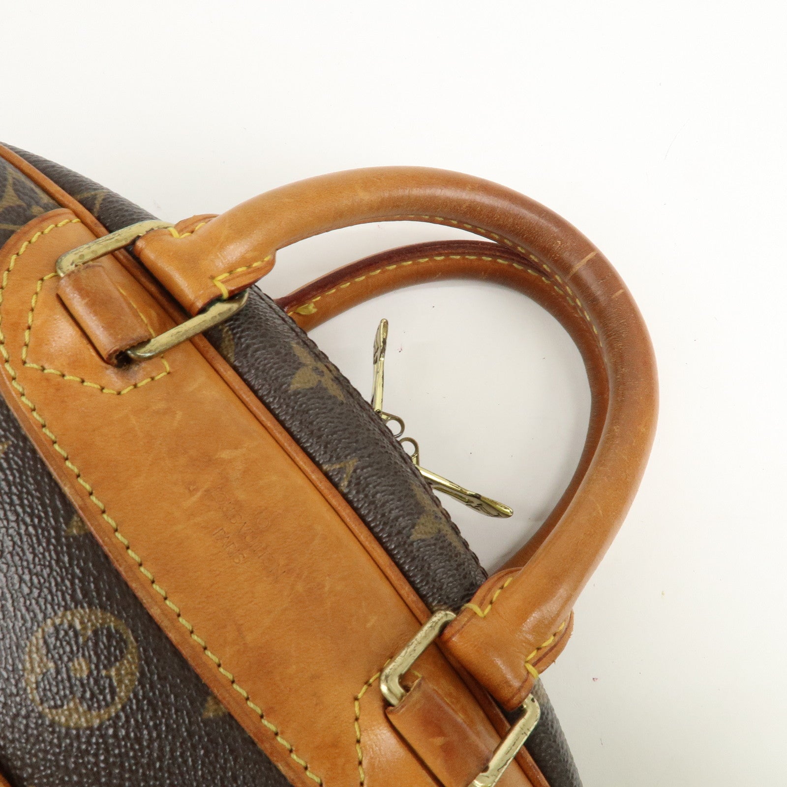 Louis Vuitton Monogram Trueville Hand Bag Brown M42228 Used