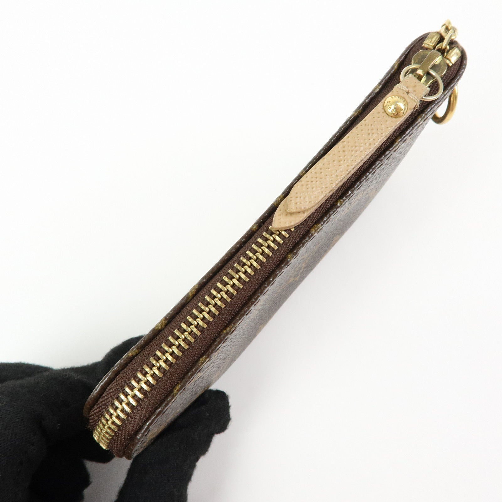 Louis Vuitton Monogram Pochette Cles Complis T&B Coin Case M58025