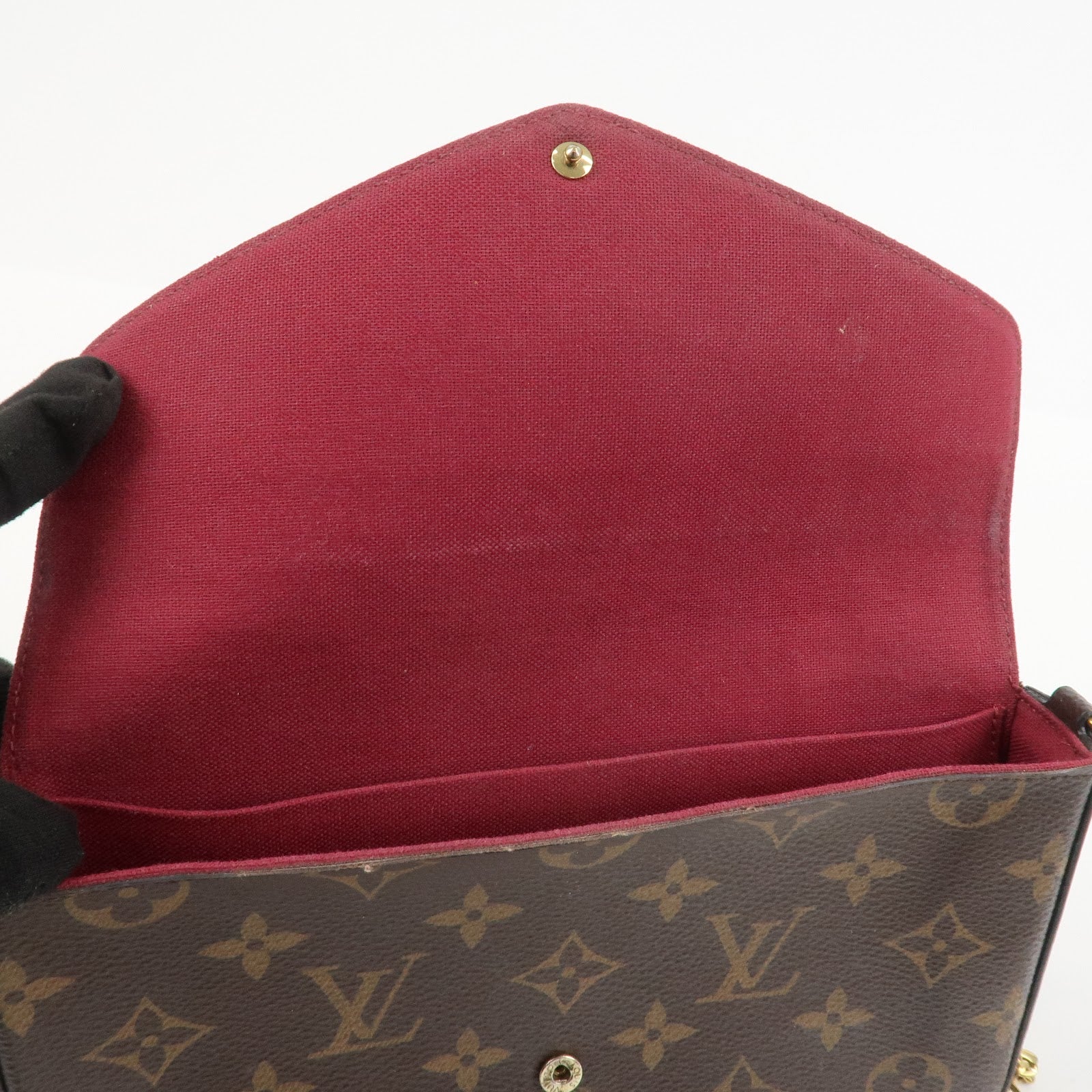 Louis Vuitton Monogram Pochette Felicie Shoulder Bag Brown M61276