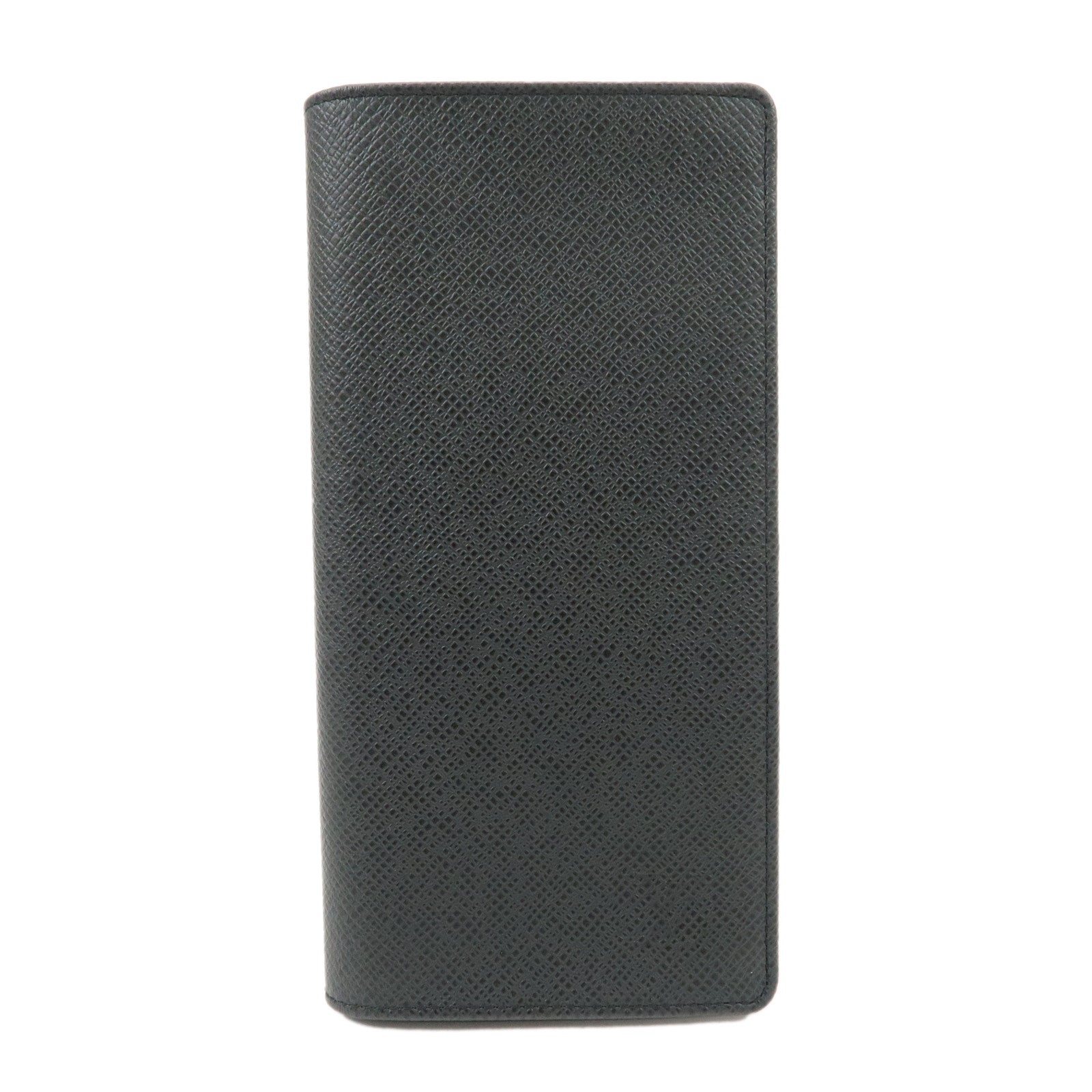 Louis Vuitton Taiga Leather Portefeuille Brazza Wallet Noir M30501