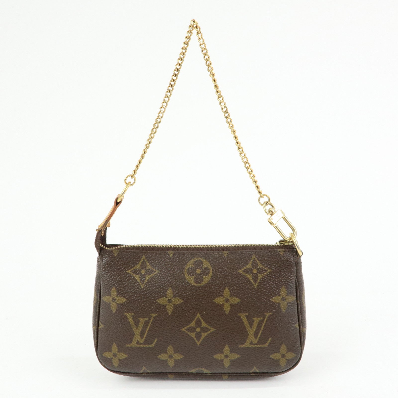 Louis Vuitton Monogram Mini Pochette Accessoires Hand Bag M58009