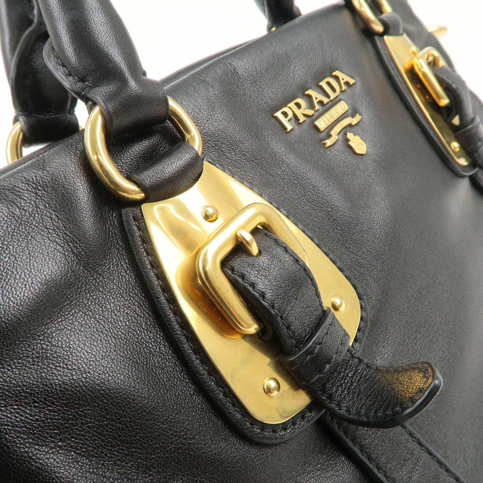 PRADA Logo 2Way Bag Hand Bag Shoulder Bag