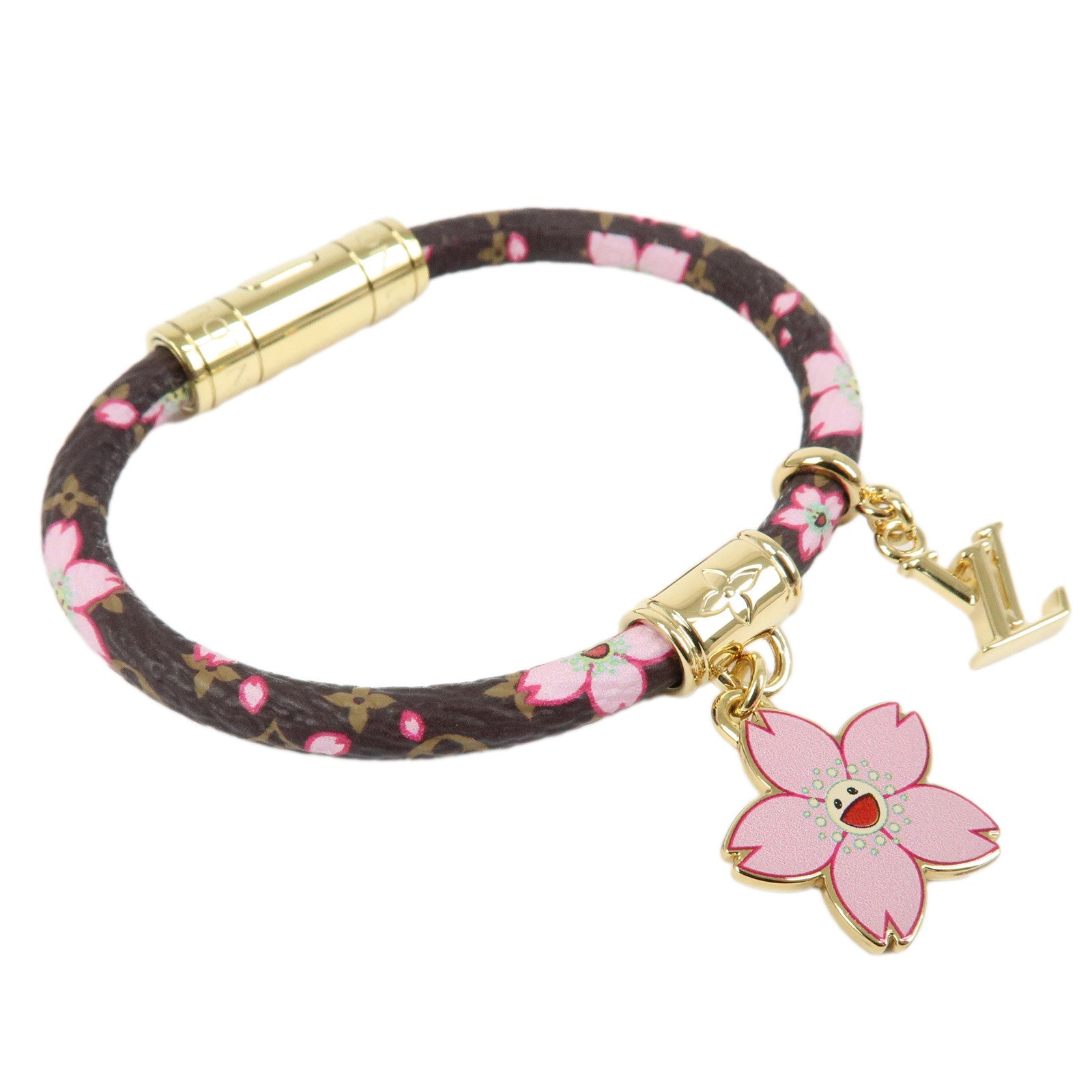 Louis Vuitton LVxTM Monogram Cherry Blossom Bracelet Brown M8978F