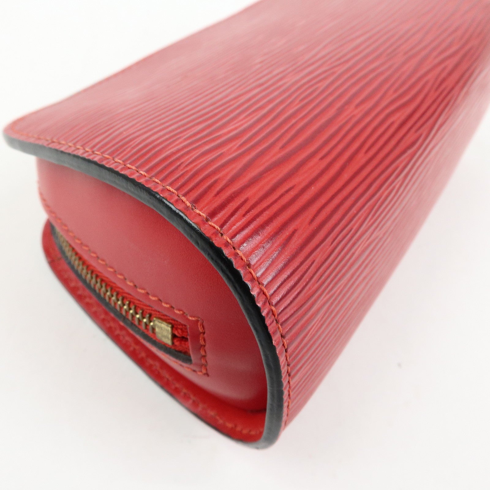 Louis Vuitton Epi Dauphine PM Leather Pouch Castillian Red M48447