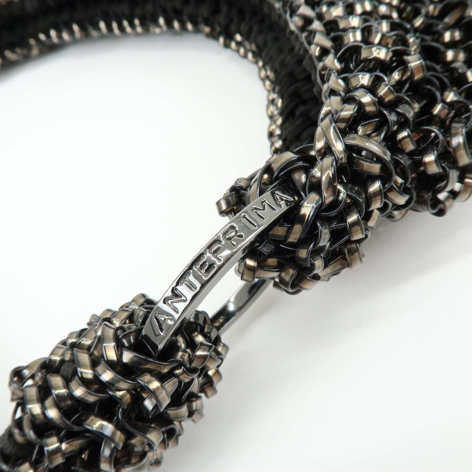 ANTEPRIMA Wire Bag PVC Shoulder Bag Hand Bag Black