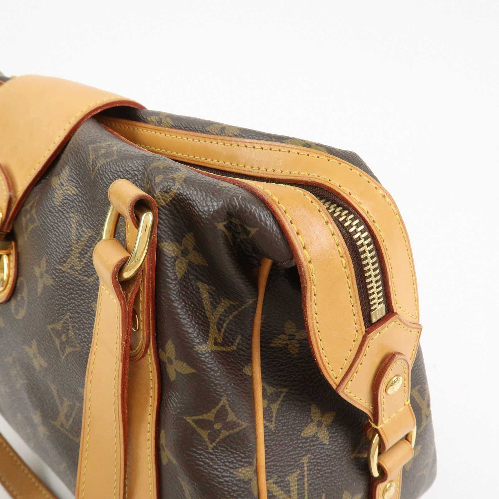 Louis Vuitton Monogram Stresa PM Shoulder Bag Brown M51186