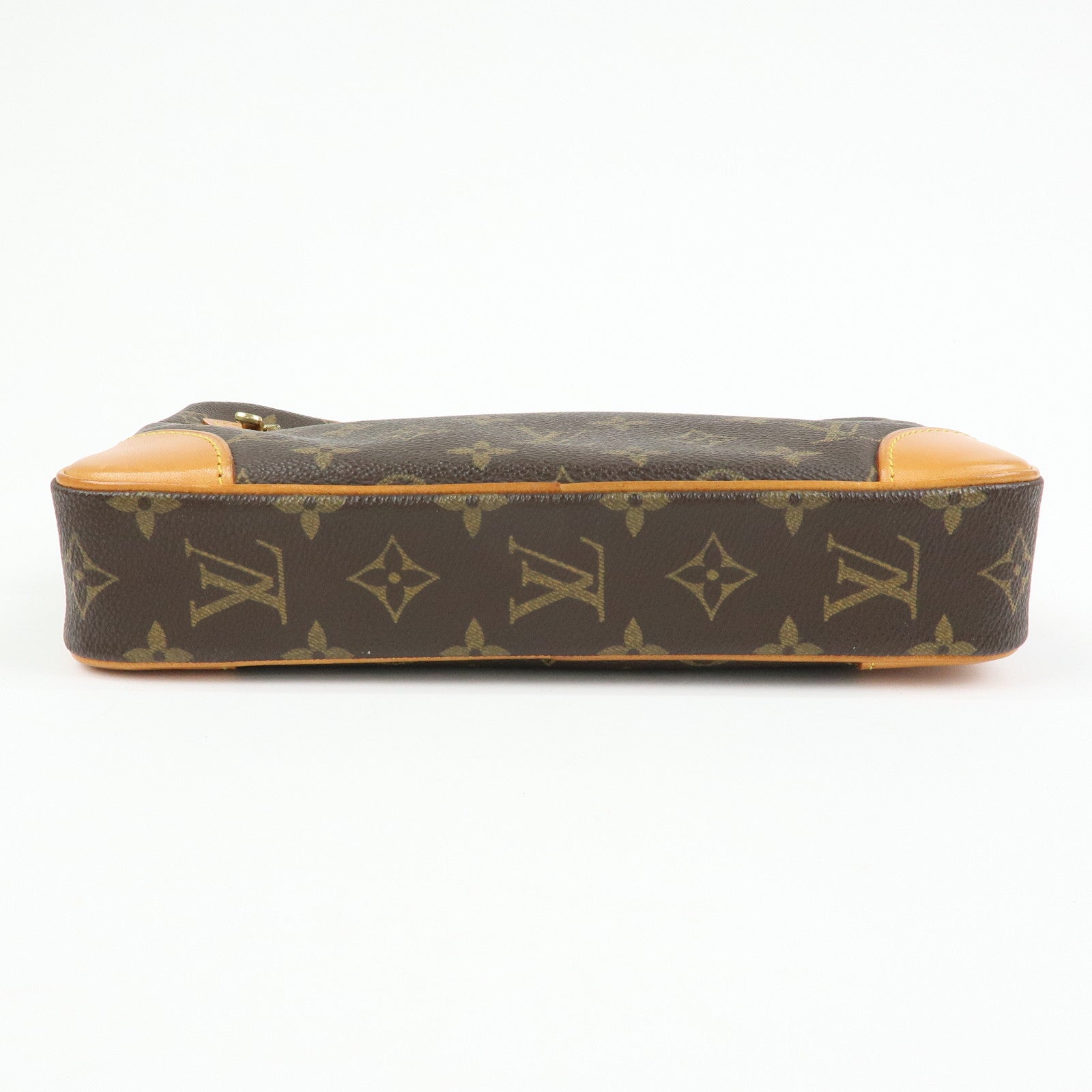 Louis Vuitton Monogram Marly Dragonne GM Clutch Bag Brown M51825