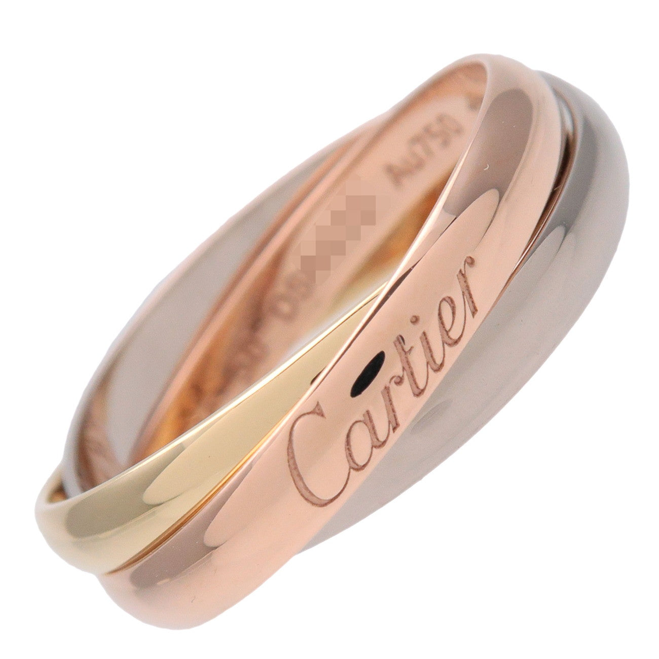 Cartier Trinity Ring SM K18 750YG/WG/PG #50 US5.5 EU50 HK12