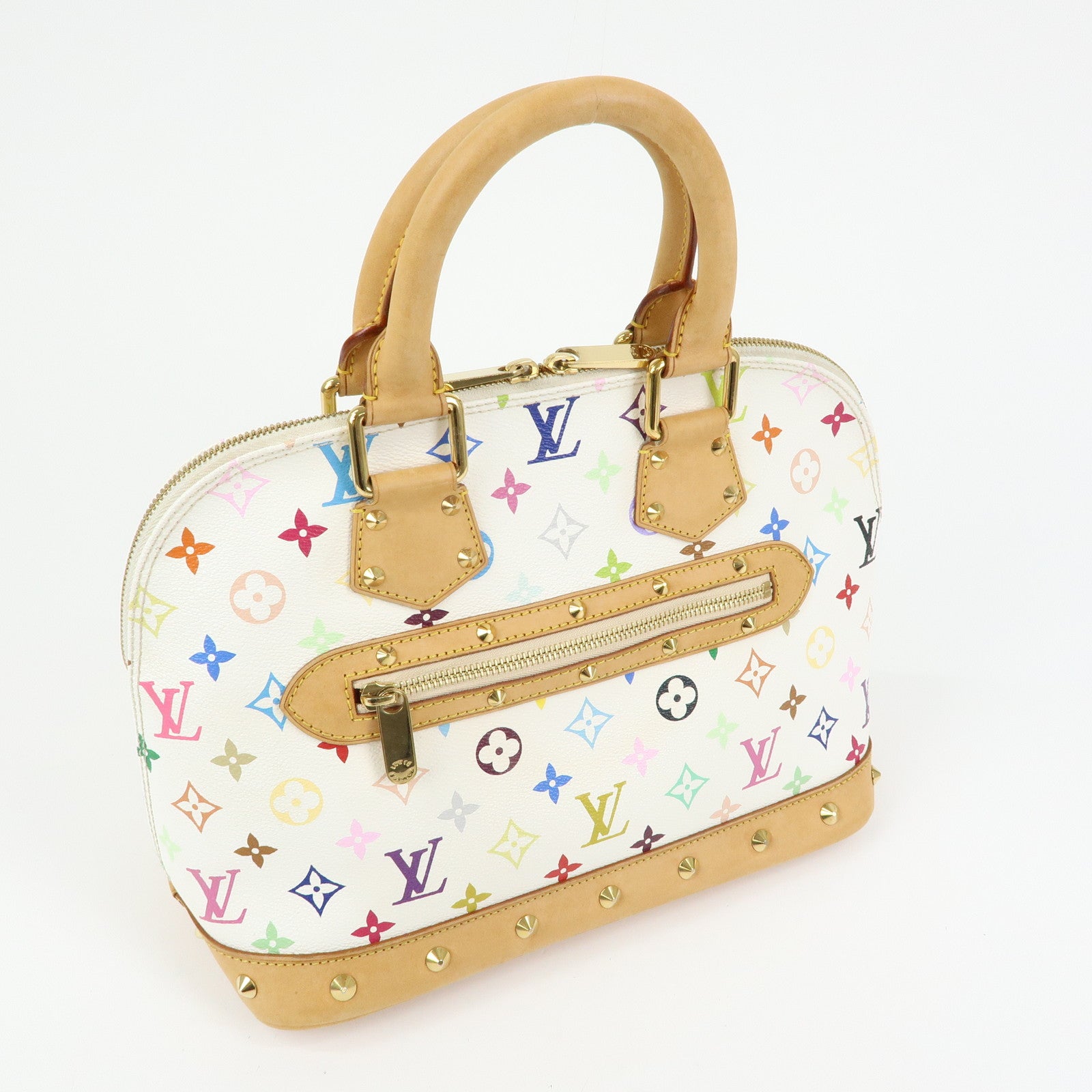 Louis Vuitton Monogram Alma PM Hand Bag Blanc Multicolor M92647