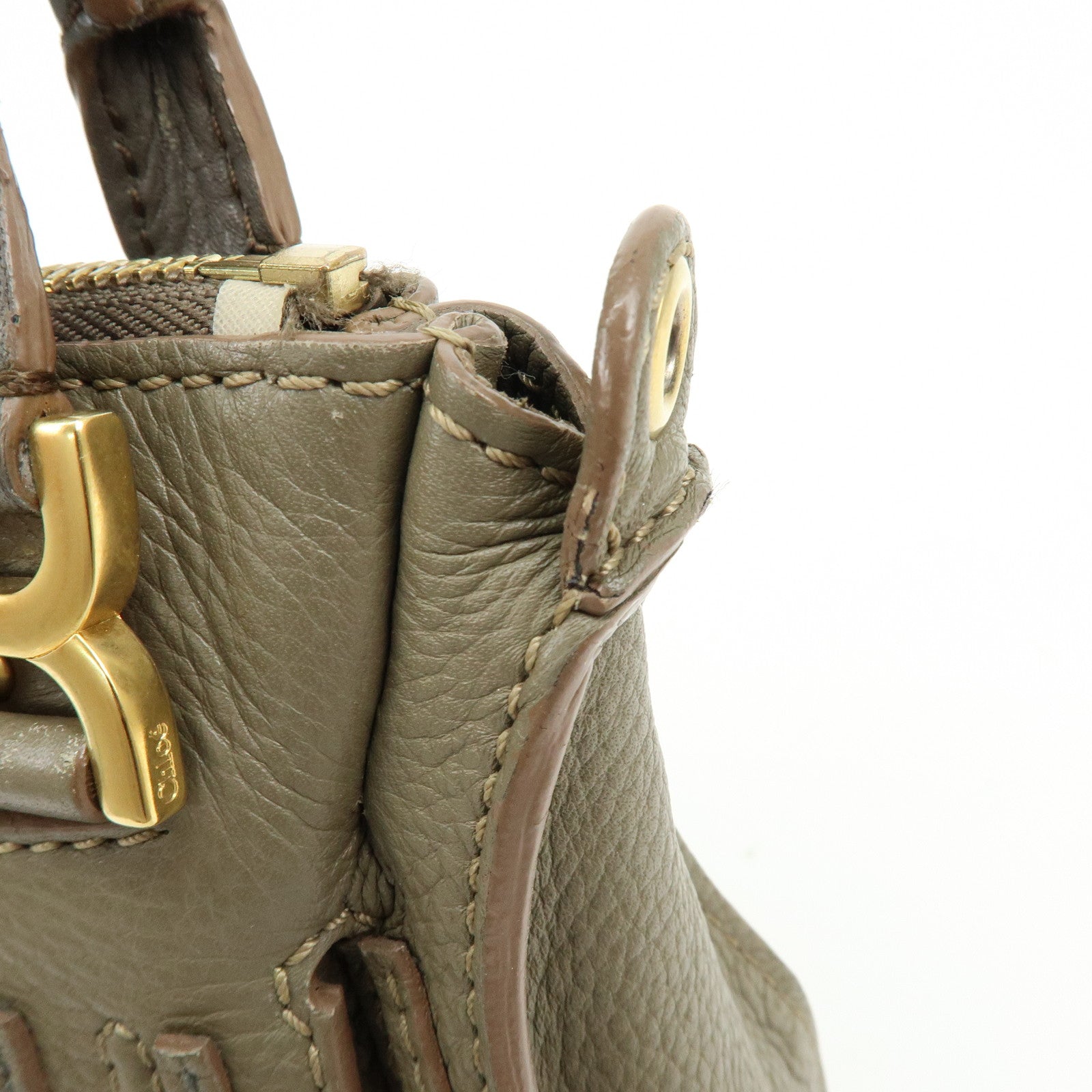 Chloe Mercy Leather 2Way Bag Shoulder Bag Brown