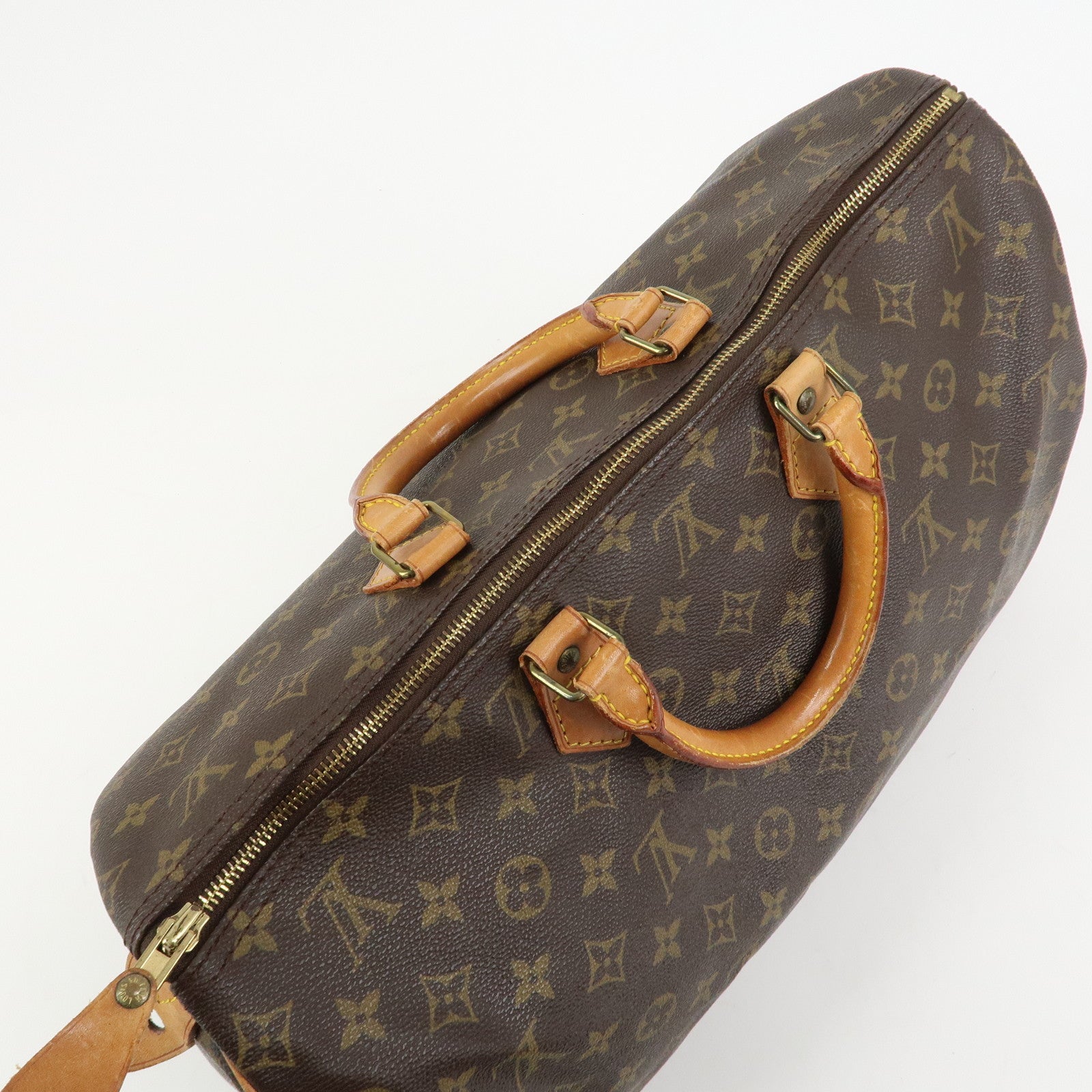 Louis Vuitton Monogram Speedy 40 Hand Bag Boston Bag Brown M41522