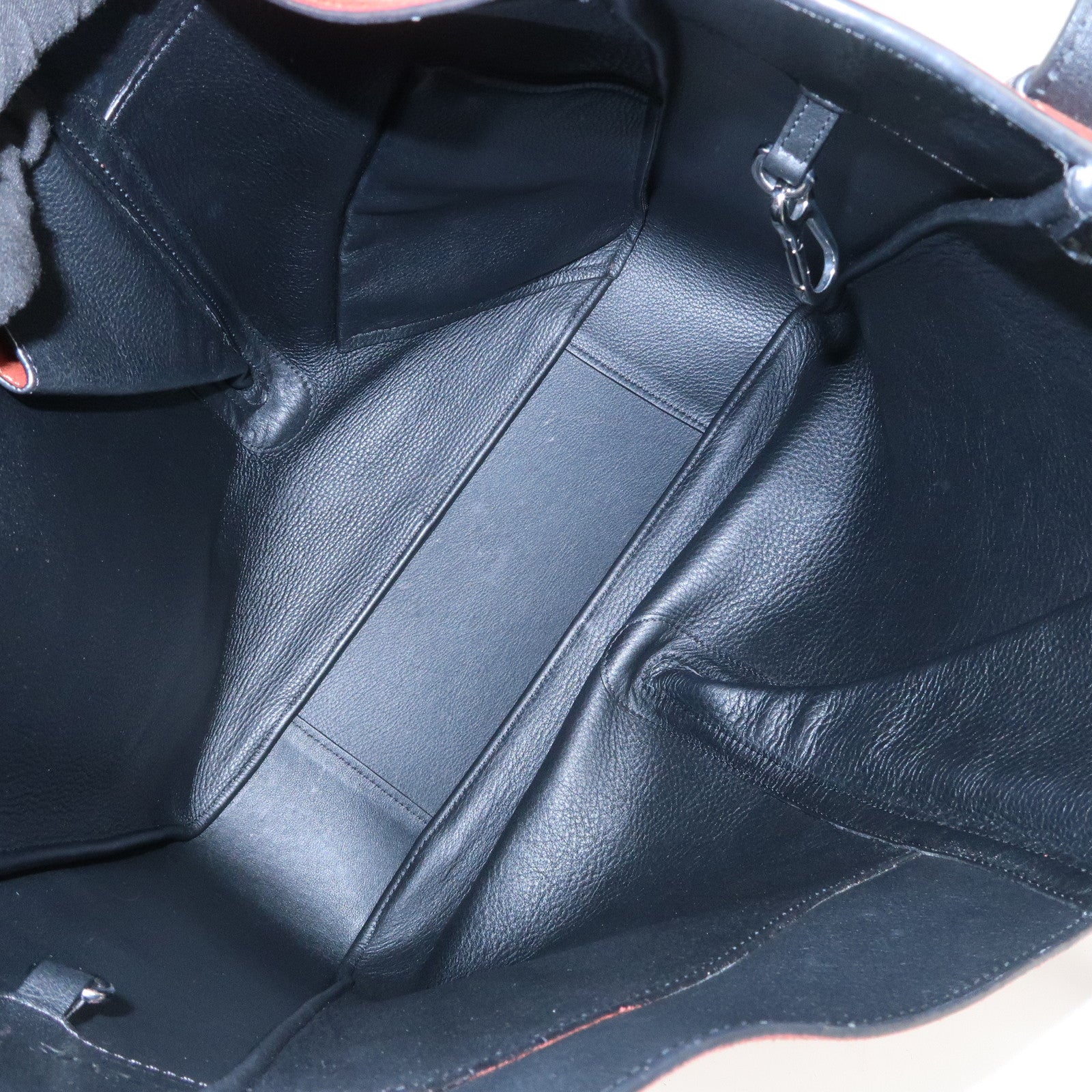 LOEWE Anagram Leather Suede Hammock Large 2Way Shoulder Bag Brown