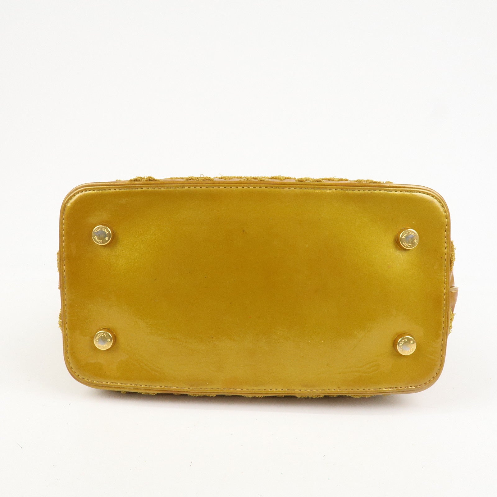 Louis Vuitton Monogram Lockit Bouclette Hand Bag Gold M40601