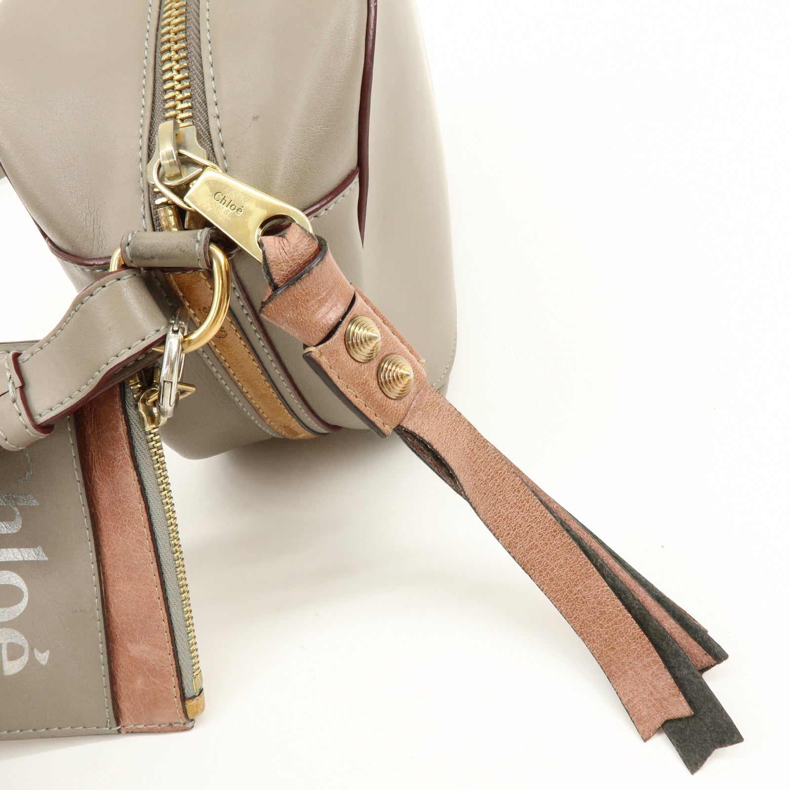 Chloe Sam Leather Shoulder Bag Crossbody Bag Brown Camel