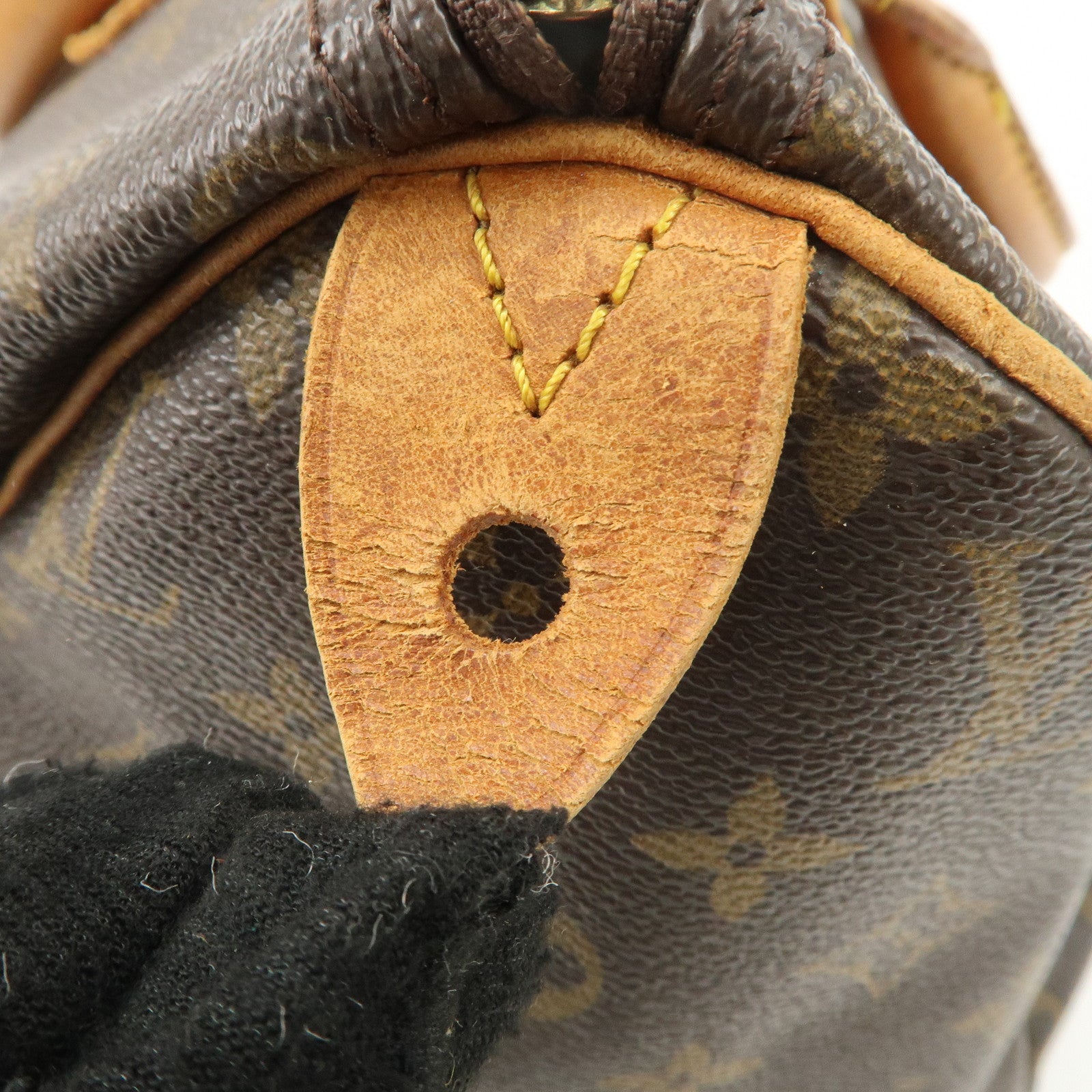 Louis Vuitton Monogram Speedy 30 Hand Bag Boston Bag Brown M41526 Used
